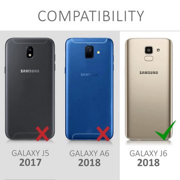 kwmobile Handyhülle Case für Samsung Galaxy J6, Hülle Silikon metallisch schimmernd - Handyhülle Cover