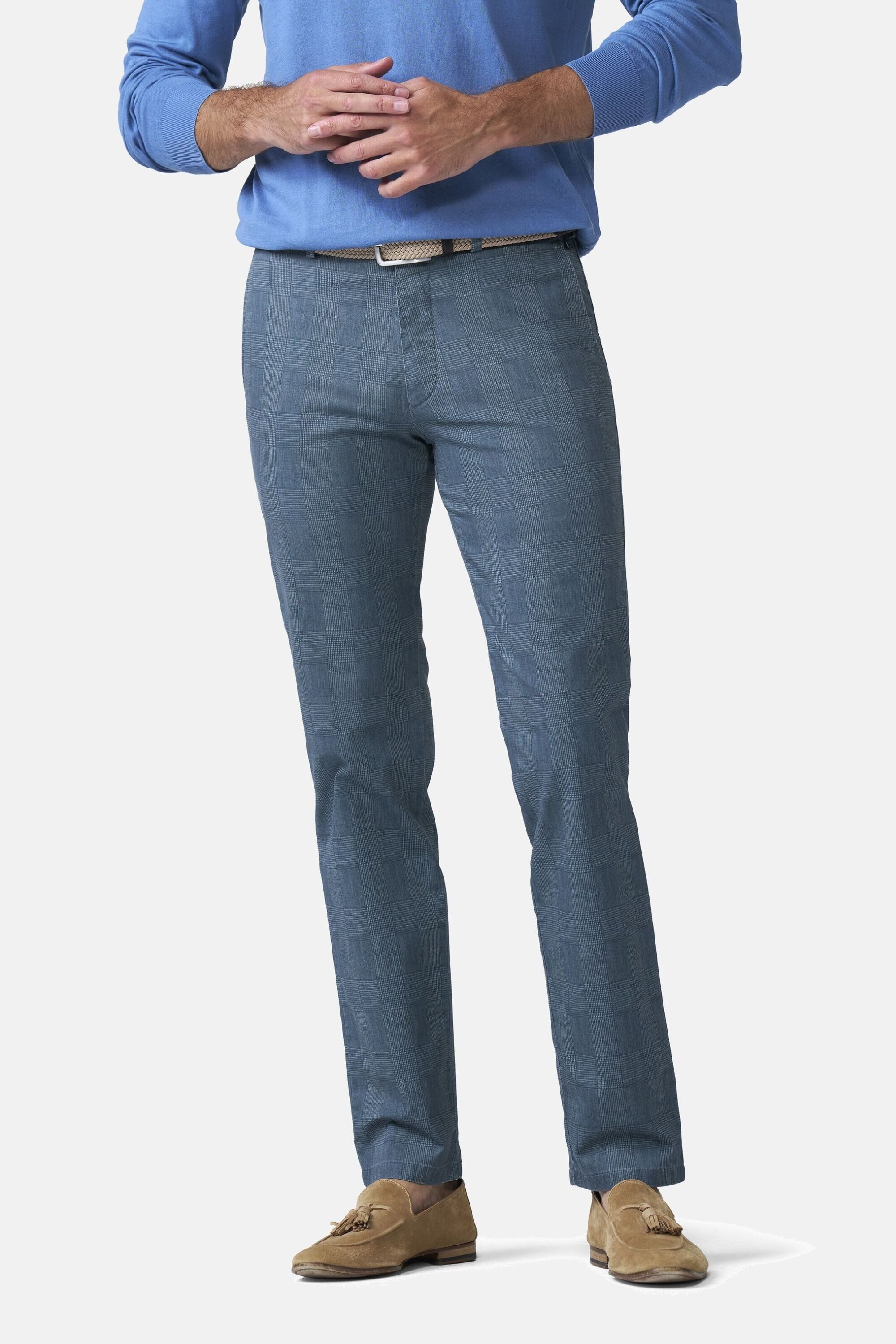 MEYER Chinos Bonn 1-5078 Karo-Print