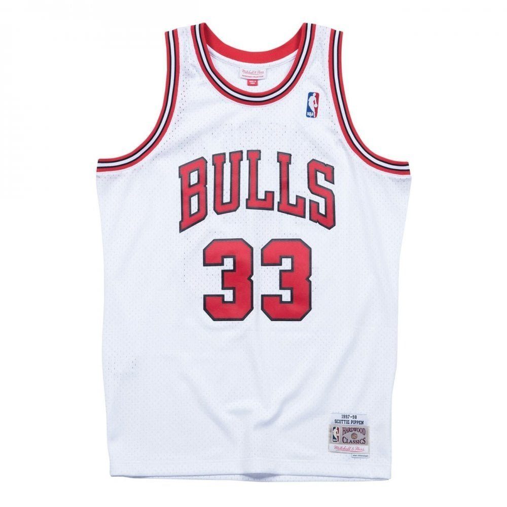 Mitchell & Ness Basketballtrikot Swingman Jersey Chicago Bulls 199798 Scottie Pipp