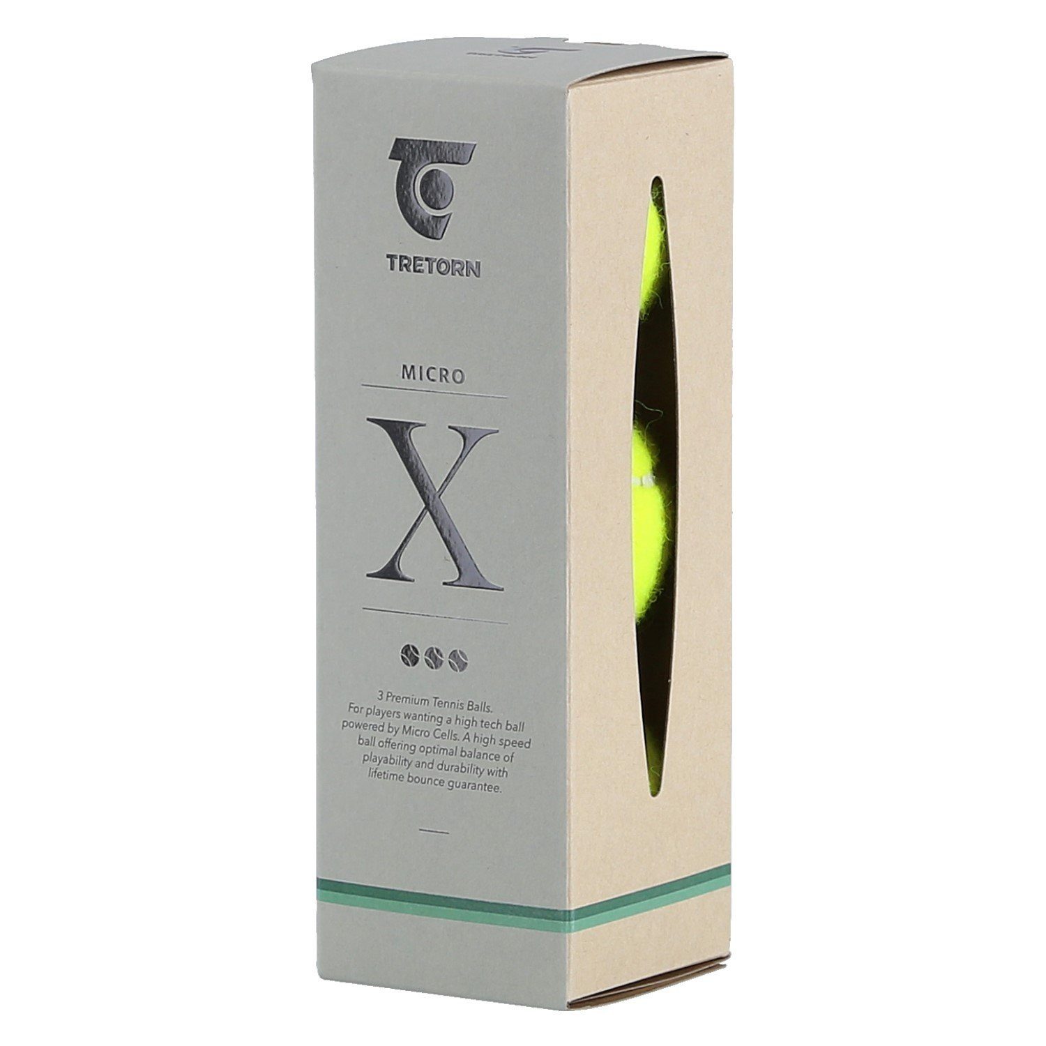 Tretorn Tennisball Micro X (drucklos, Training) gelb Dose 3er