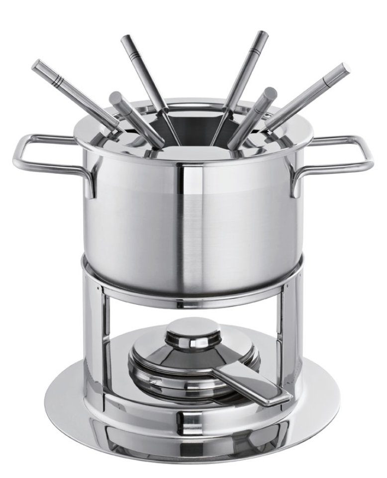 SCHULTE-UFER Fondue Phoenix, 2 l, Spülmaschinengeeignet, Ofenfest, Edelstahl, 16 cm Durchmesser