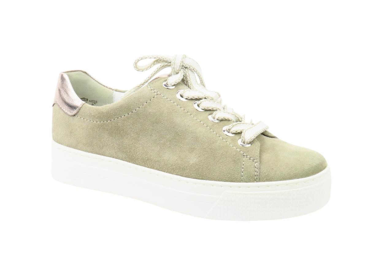 Nubuk/Met. khaki/puder Sneaker
