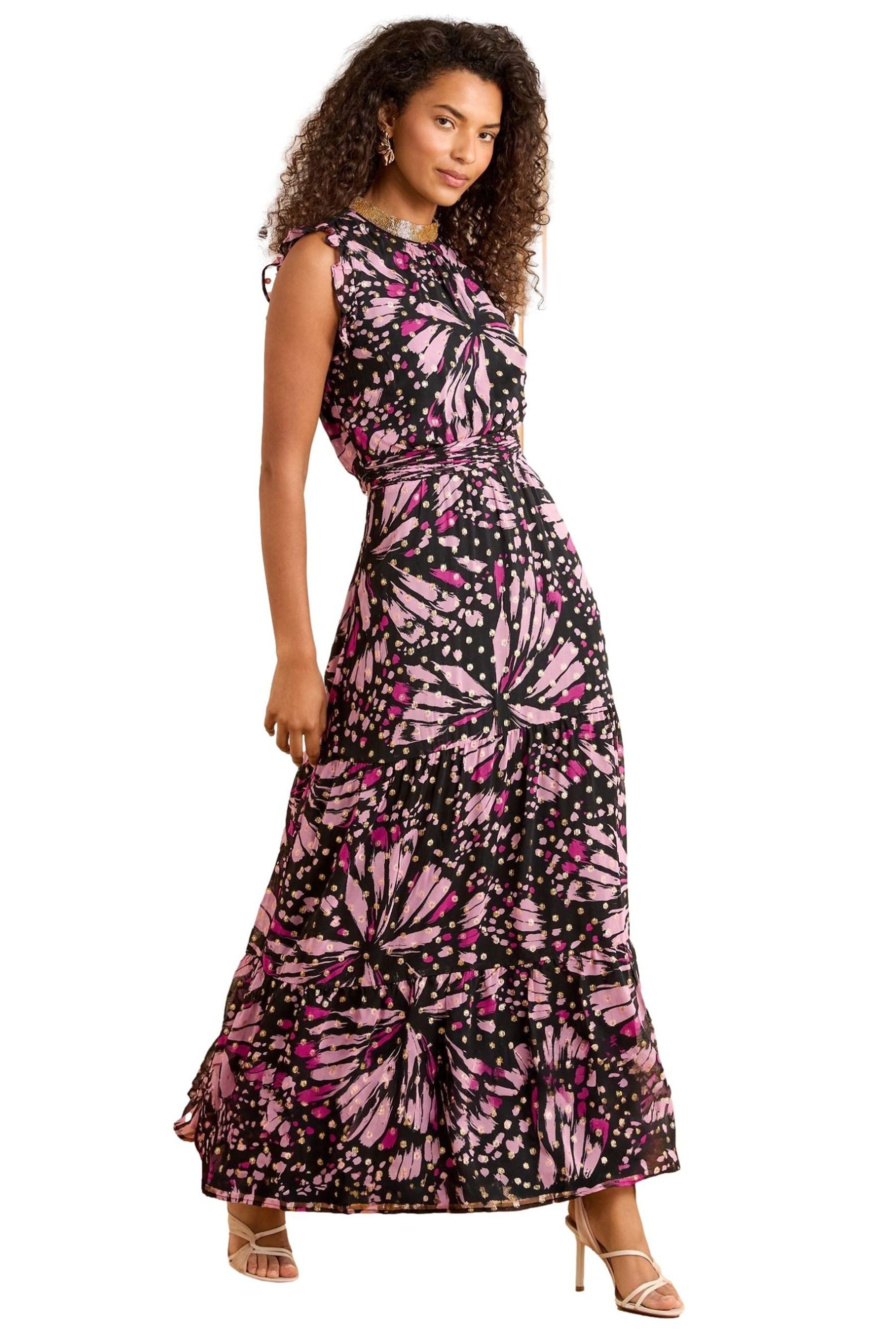 Love & Roses Midikleid Love & Roses Metallic-Midikleid, Regular (1-tlg)