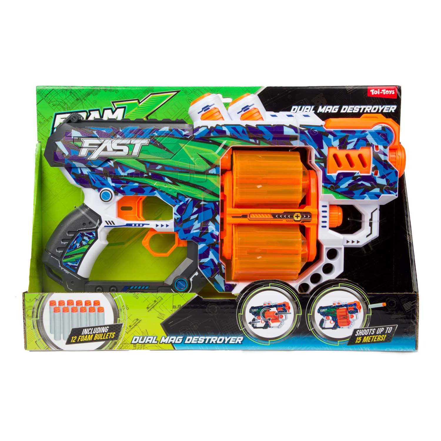Toi-Toys Blaster Spielzeugpistole Foam Strike Fast L
