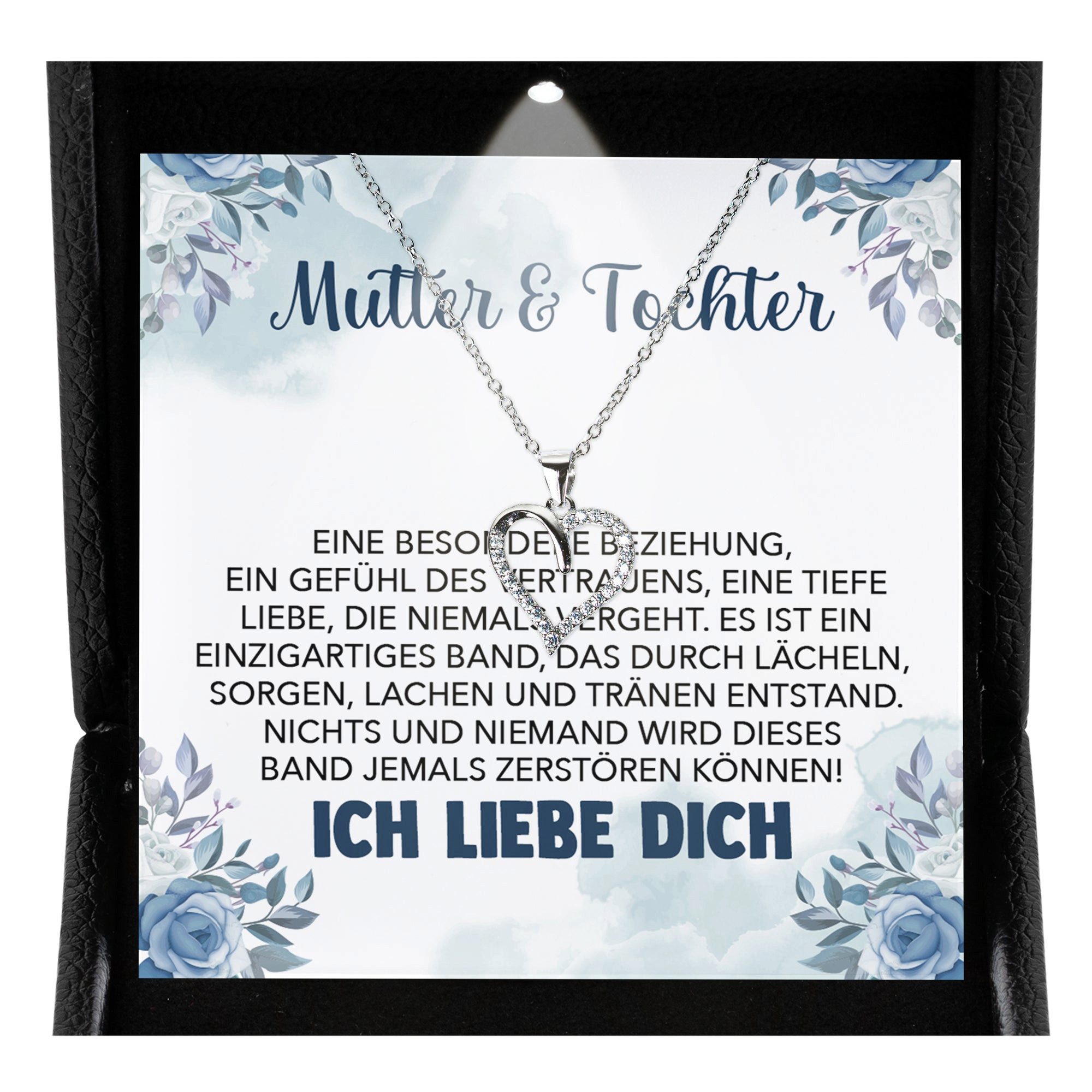 Schmuckset Liebe Mama Geschenk von Tochter Frauen Halskette Muttertag Damen Schmu