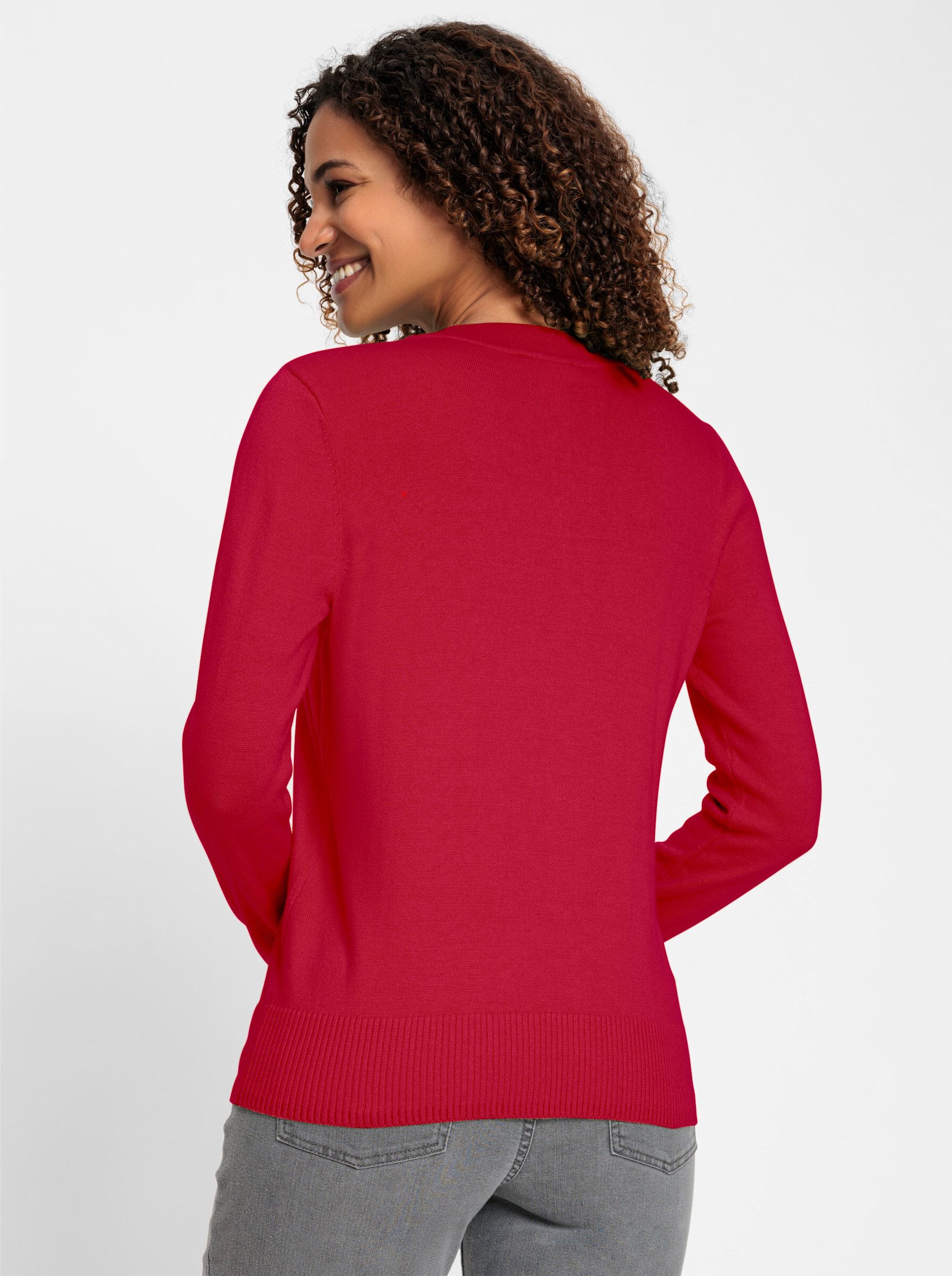 Witt Strickpullover V-Ausschnitt-Pullover günstig online kaufen