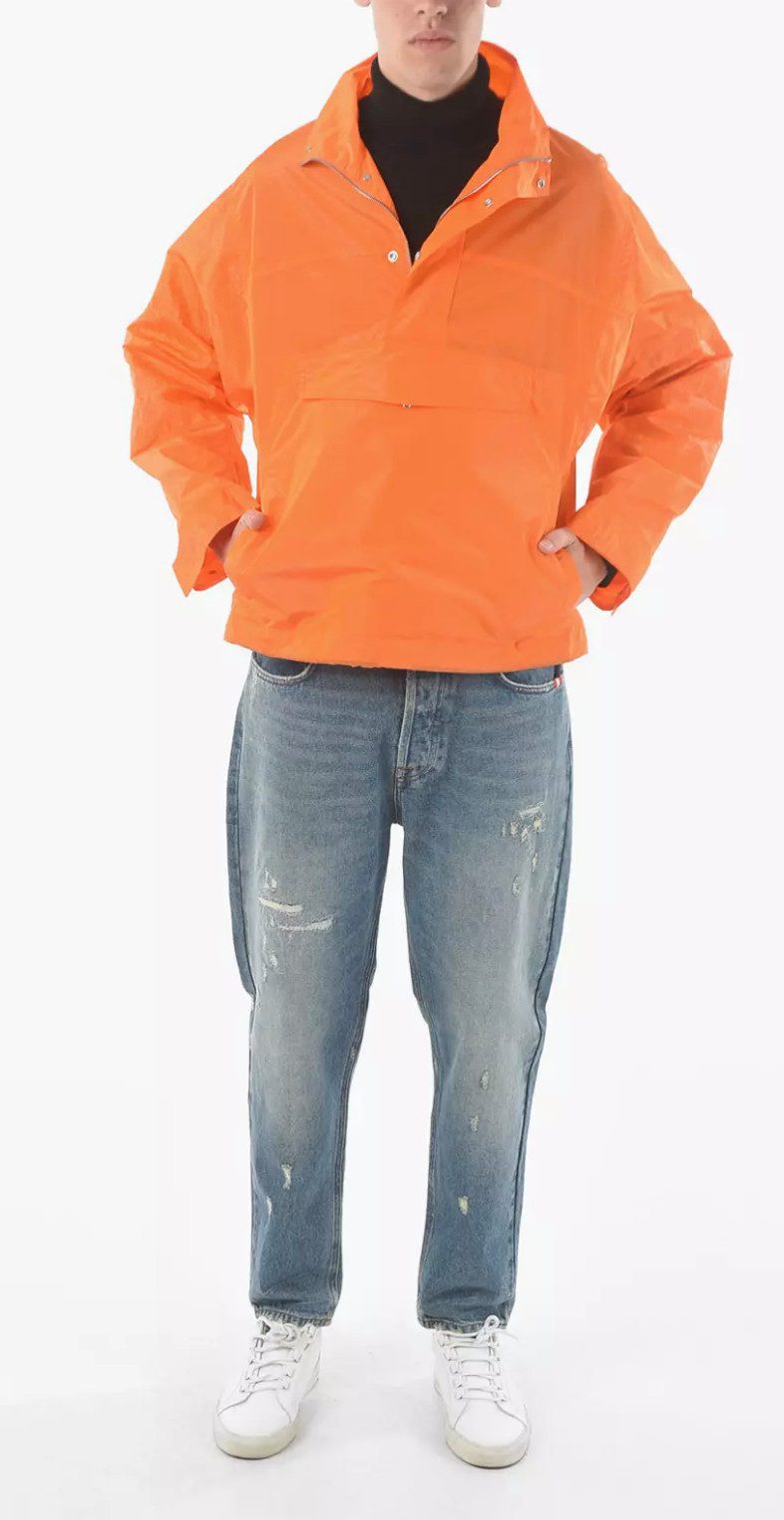 Dior Blouson Homme Oblique Anorak Jacke Verstellbarer Kordelzug, Verdeckte Druckknöpfe, Halb-Rei