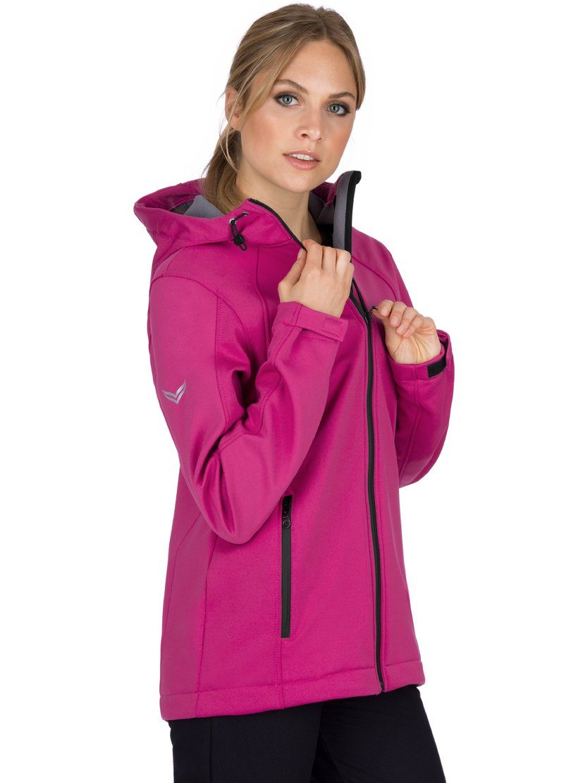 Trigema Softshelljacke TRIGEMA Taillierte Softshell–Kapuzenjacke (1-St) günstig online kaufen