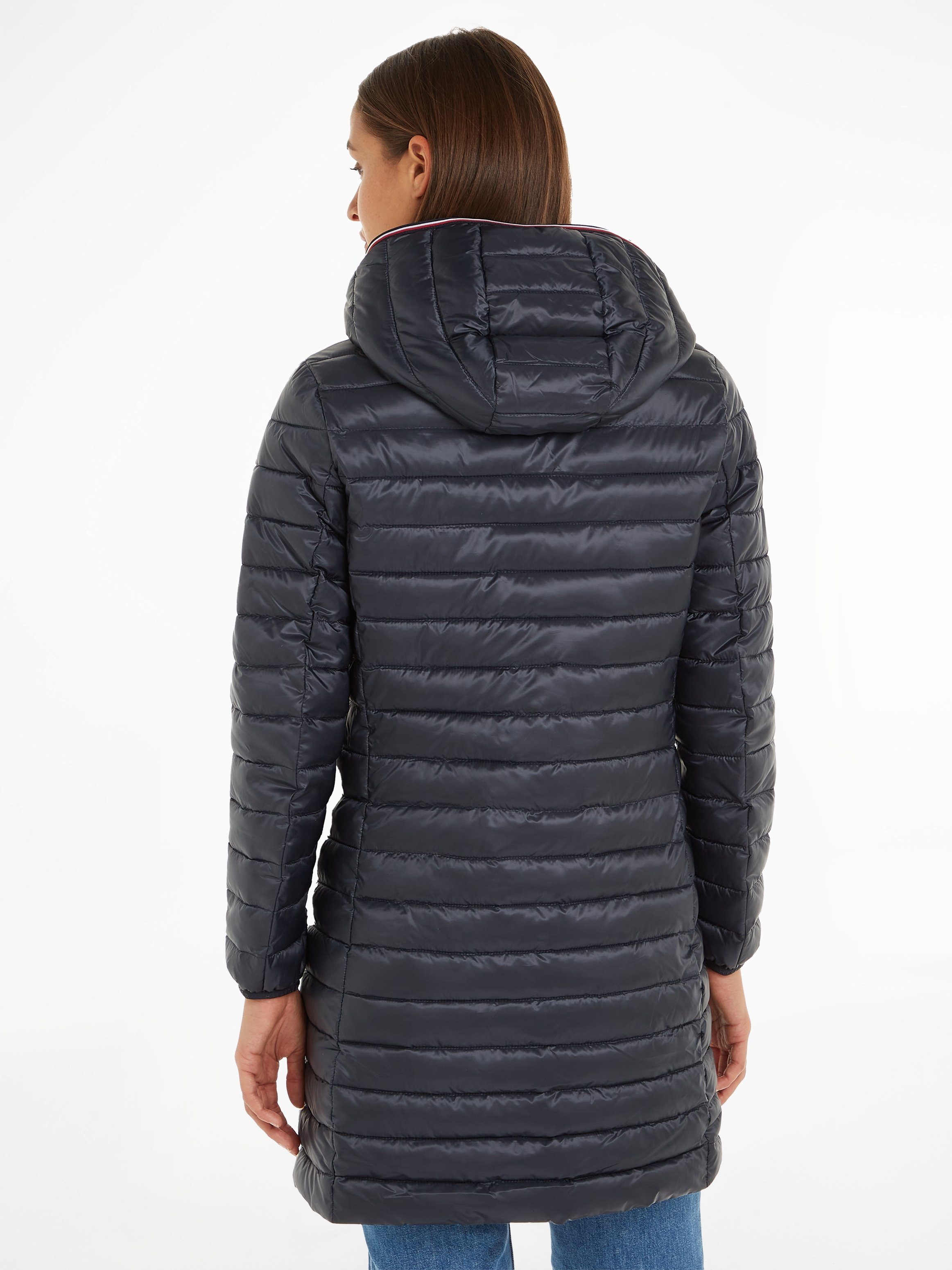 PADDED mit STRIPE COAT 2-Wege-Reißverschluss Hilfiger Steppmantel GLOBAL Tommy LW