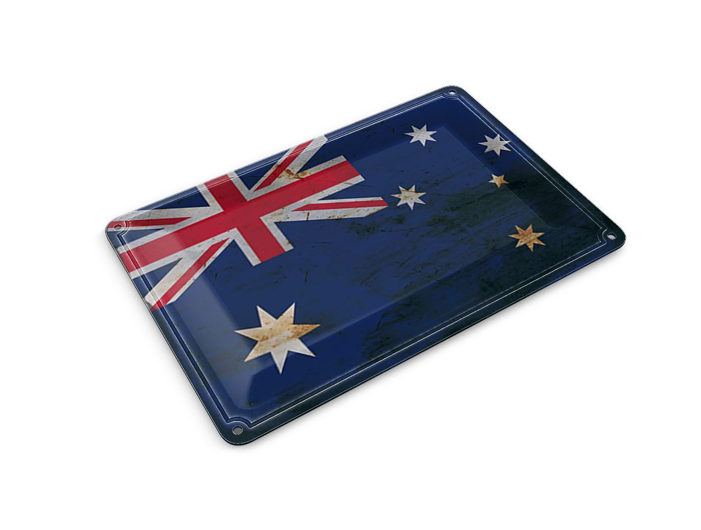 Femer GmbH Postkarte Flagge Australien 14x10 cm Flag Australia Rost, unfrankiert