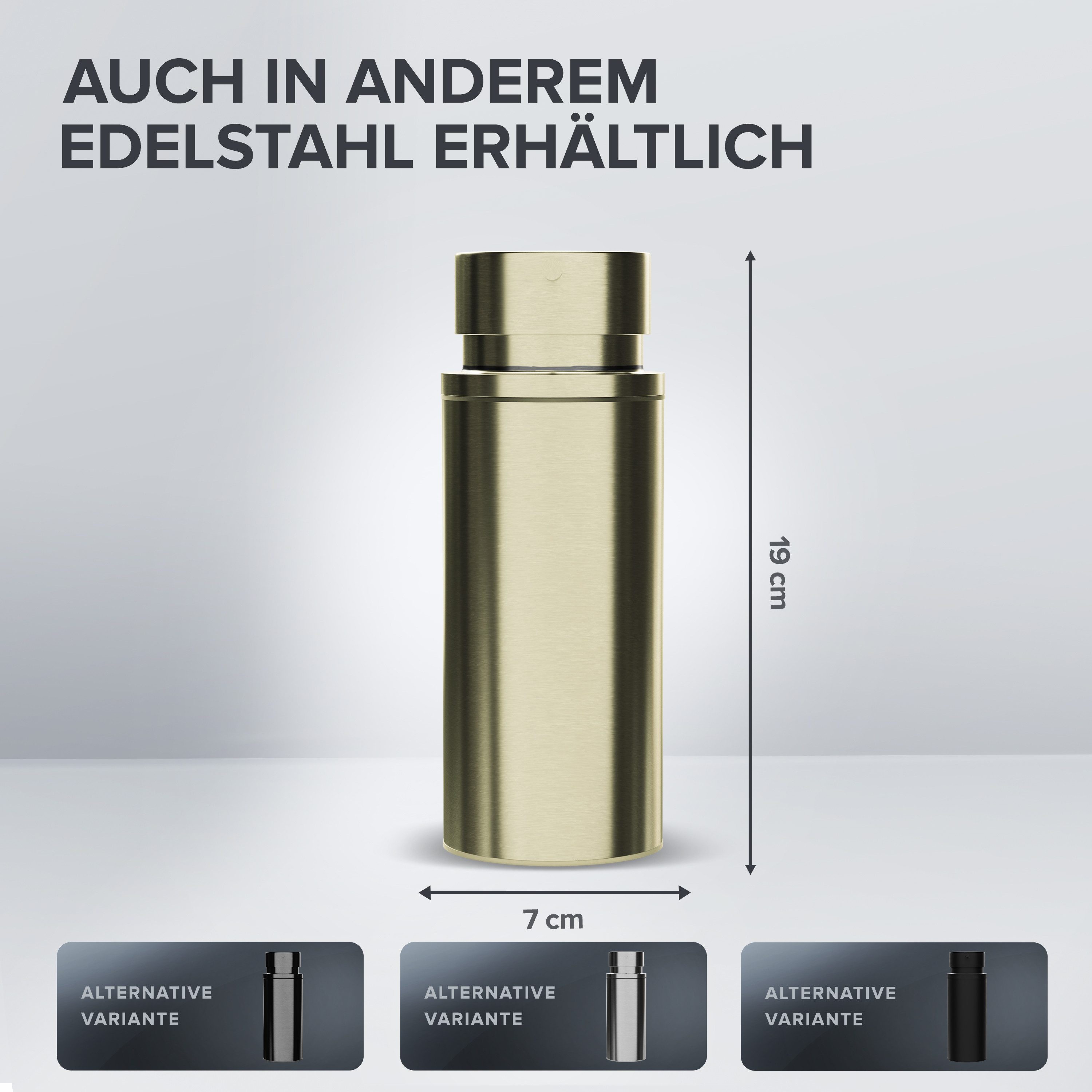 ovimar Seifenspender, (1-tlg), aus Edelstahl in Gold zur