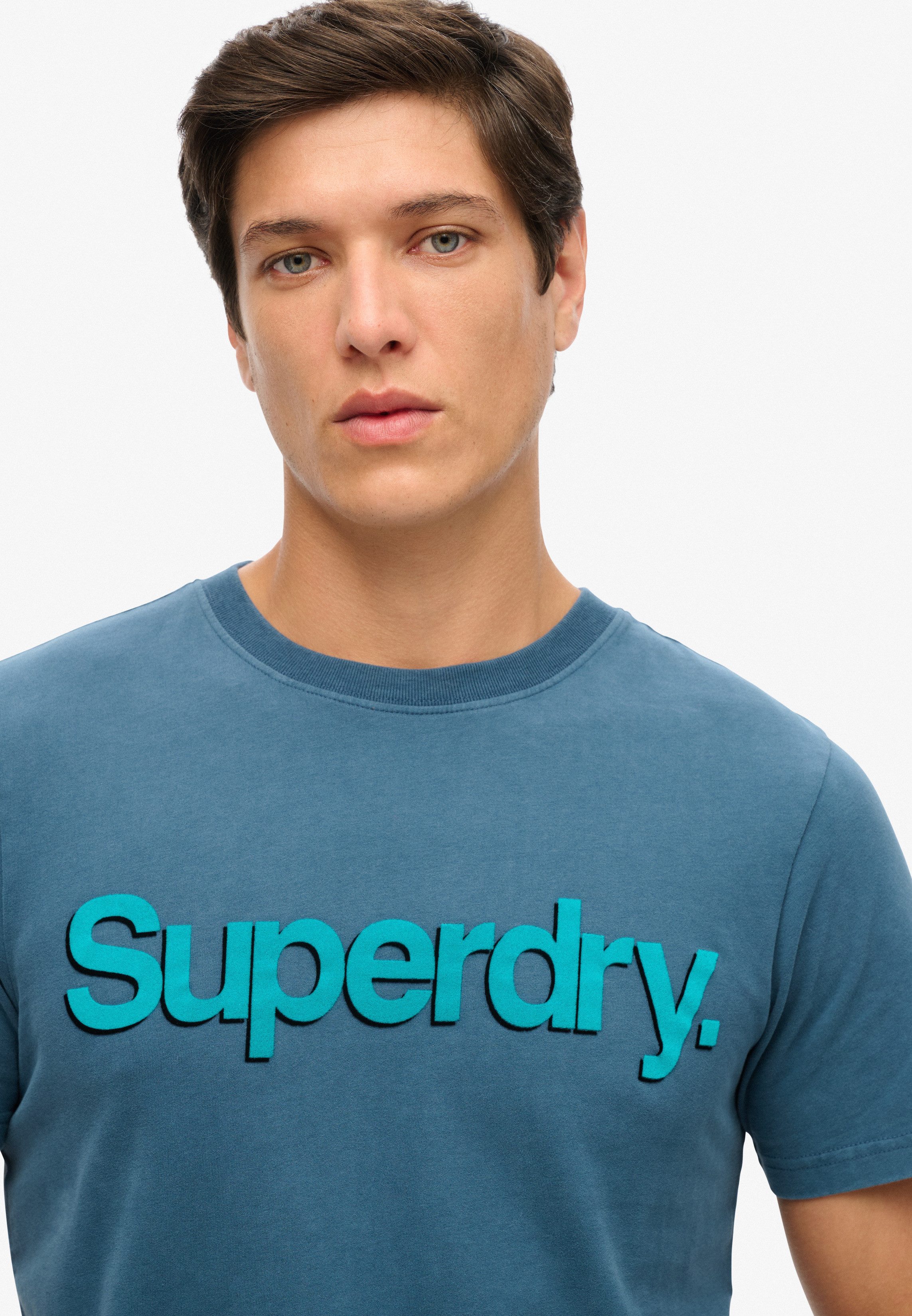 Superdry Rundhalsshirt CLASSIC CORE LOGO SHADOW günstig online kaufen