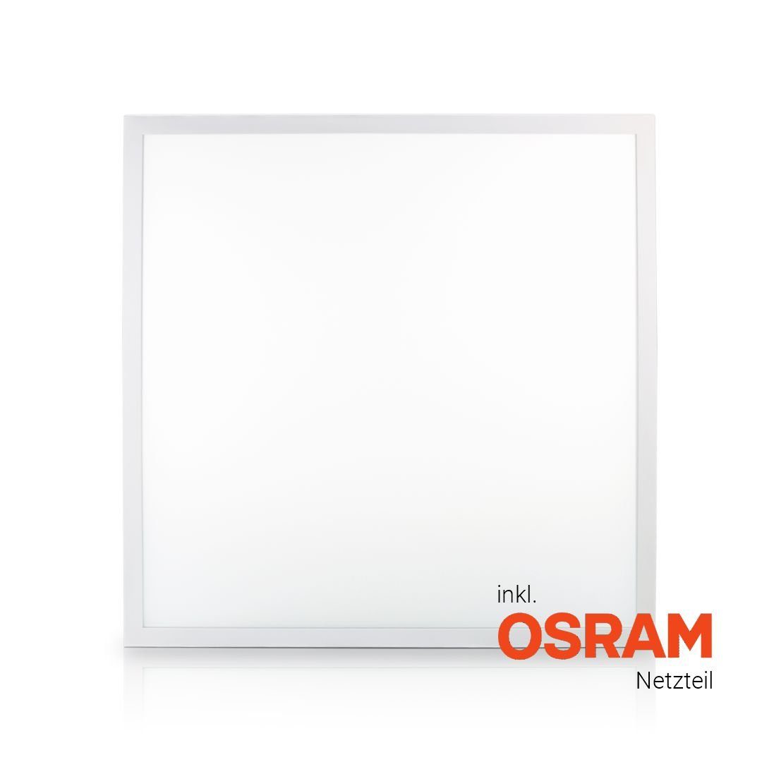 ENOVALITE LED Rasterleuchte LED Panel, 60x60 cm, 36 W, 4320 lm, 4000 K (neutralweiß), LED fest integriert, Neutralweiß