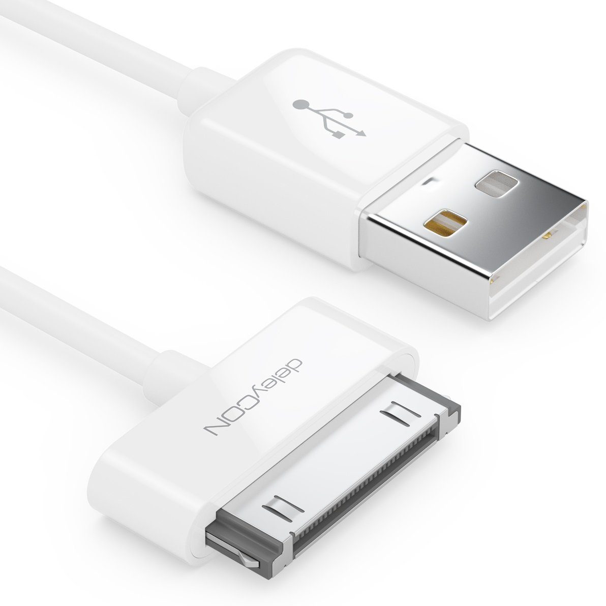 deleyCON 0,5m 30-Pin USB Kabel Dock Connector Sync- Lade- & Smartphone-Kabel