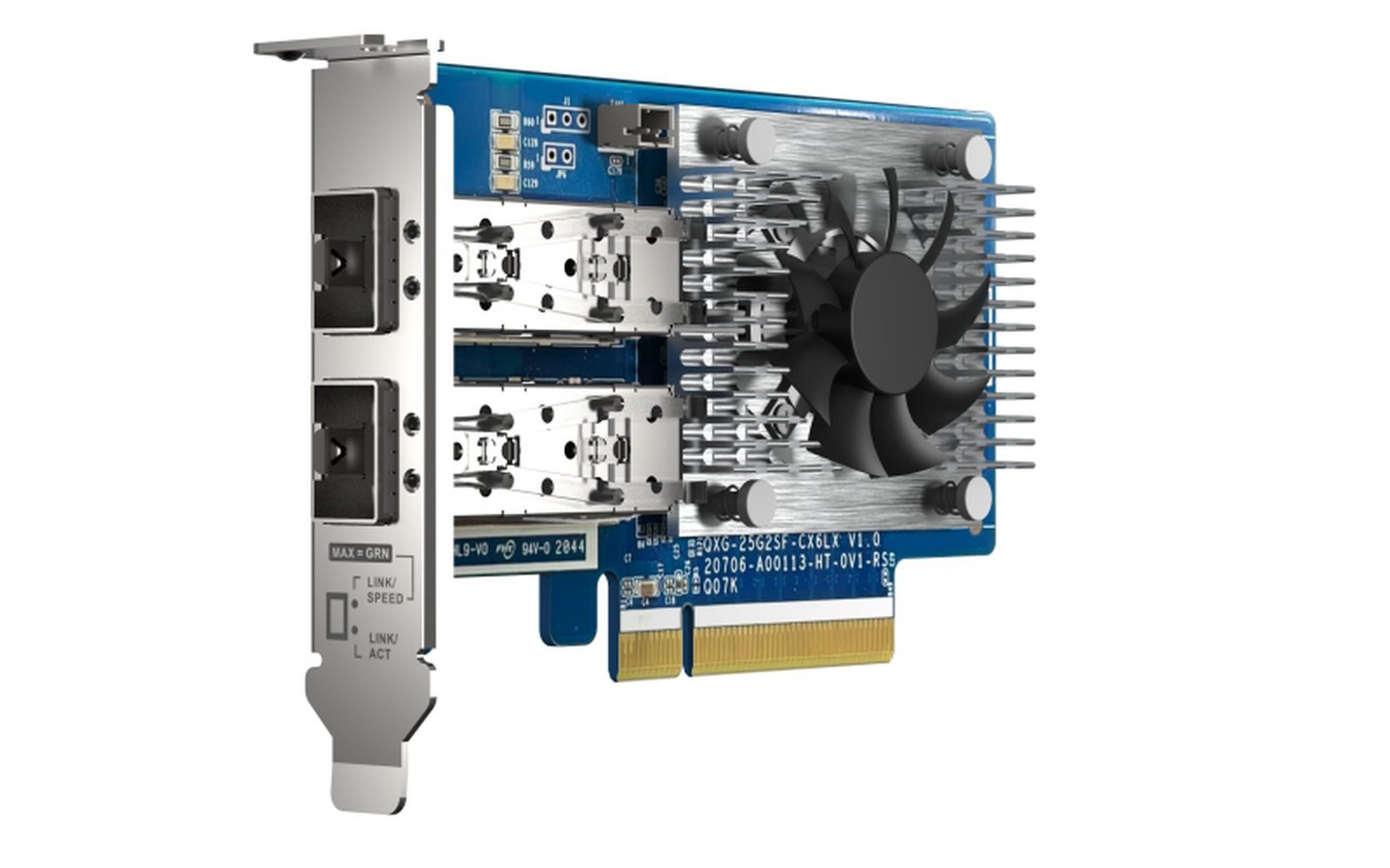 QNAP QXG-25G2SF-CX6 - Netzwerkadapter - PCIe 4.0 x8 Low-Profile - 25 Gigabi Netzwerk-Adapter