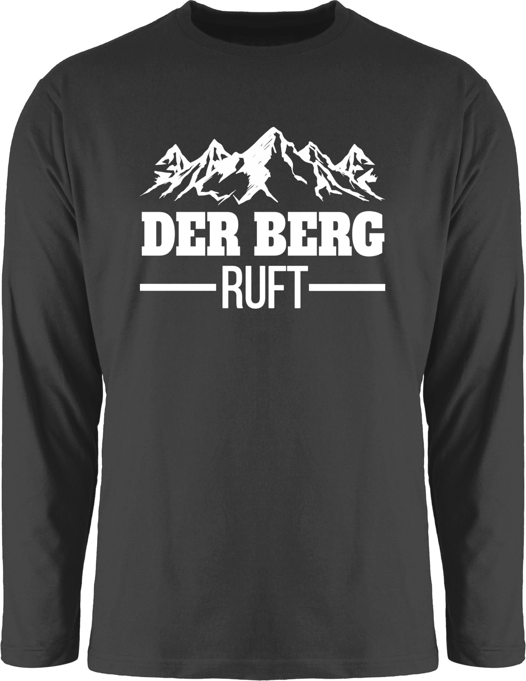 Shirtracer Rundhalsshirt Berg ruft Ski Party 2 Apres Der Schwarz