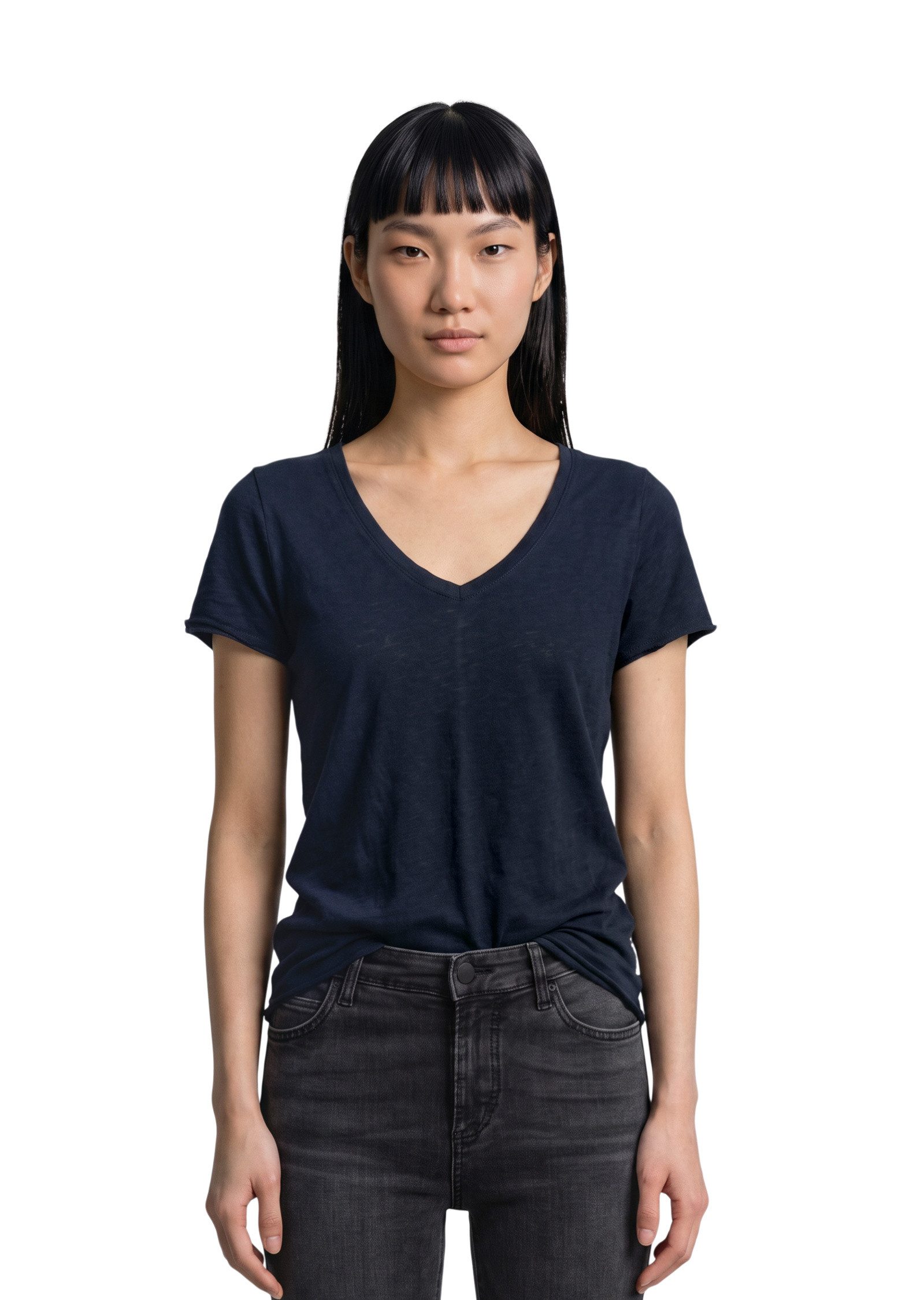 Marc O'Polo DENIM T-Shirt aus Organic Cotton Slub Jersey