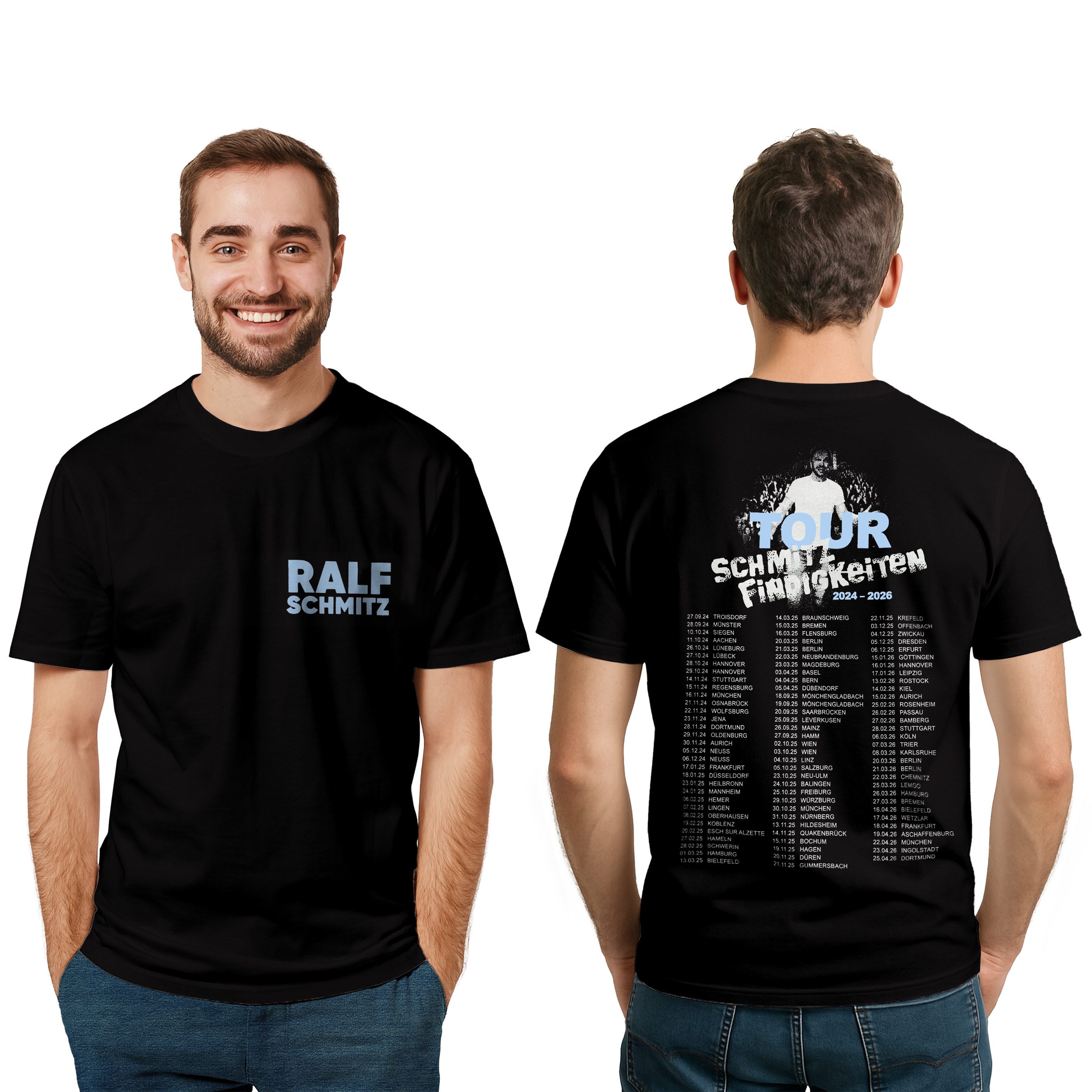 United Labels® T-Shirt Ralf Schmitz T-Shirt Tourshirt Tourdaten