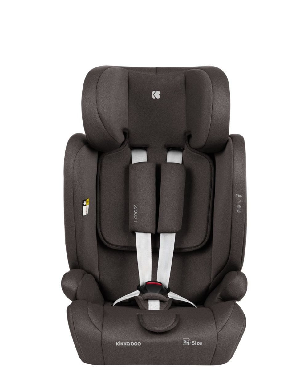 Kikkaboo Autokindersitz Kindersitz i-Cross i-Size, ab: 1.25, bis: 12, (76-150cm) Isofix Top Tether Kopfstütze Gurt