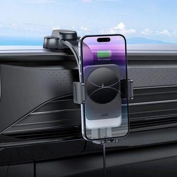HOCO Autohalterung für das Handy mit induktiver Ladung Schwarz / Grau Smartphone-Halterung