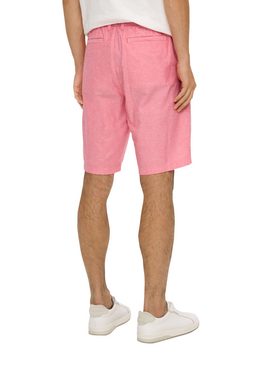 s.Oliver Bermudas Chino-Shorts aus Leinenmix mit elastischem Bund
