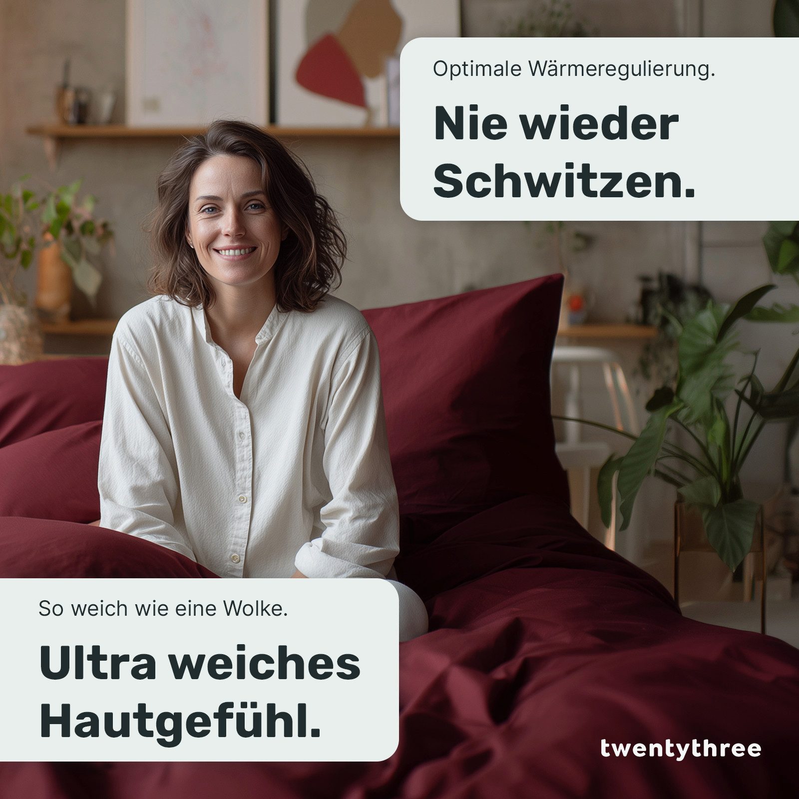 twenty:three® Bettbezug Lyocell Deckenbezug Biking Red, günstig online kaufen