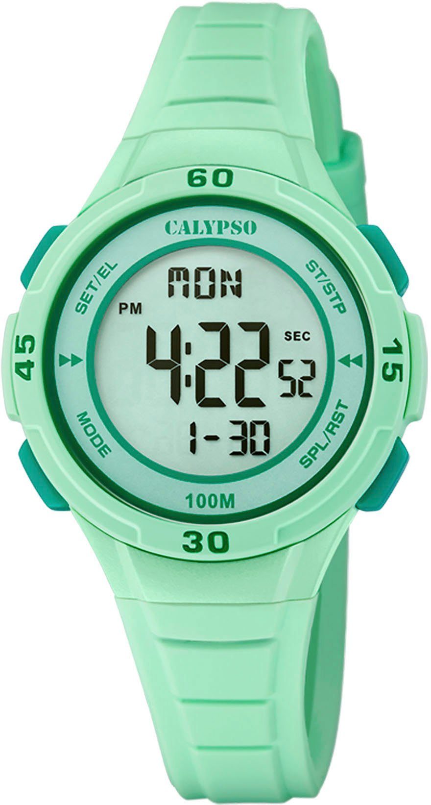 CALYPSO WATCHES Chronograph Junior Collection, K5830/1, Quarzuhr, Kinderuhr, Datum, digital, Stoppfunktion, ideal als Geschenk