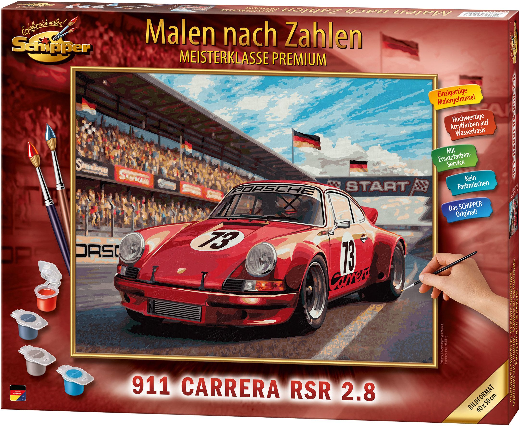 Schipper Malen nach Zahlen Meisterklasse Premium - Porsche 911 Carrera RSR 2.8, Made in Germany