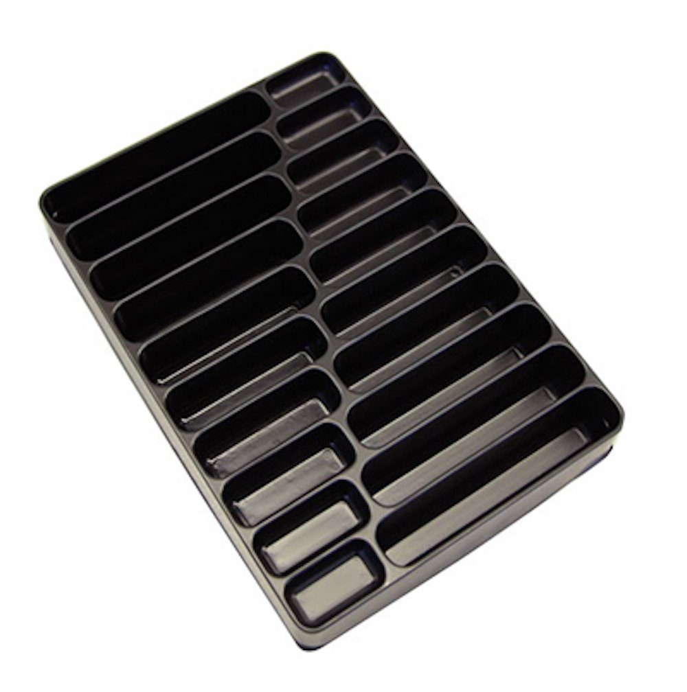 PROREGAL® Ящики для инструментов Einleger/Einteiler für Sortierkästen mit 24 Fächer, Schwarz