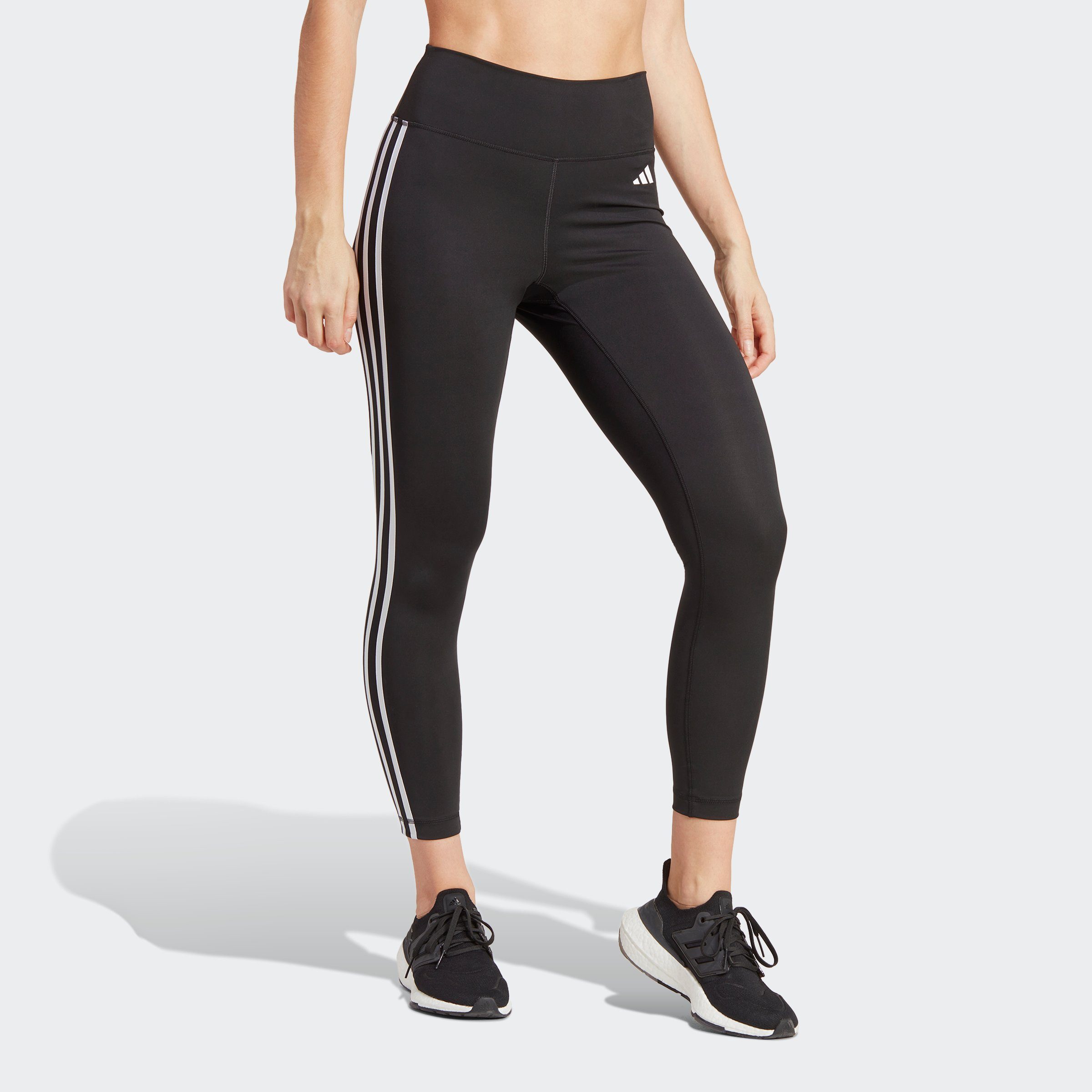 adidas Performance Trainingstights TRAIN ESSENTIALS 3-STREIFEN HIGH-WAISTED günstig online kaufen