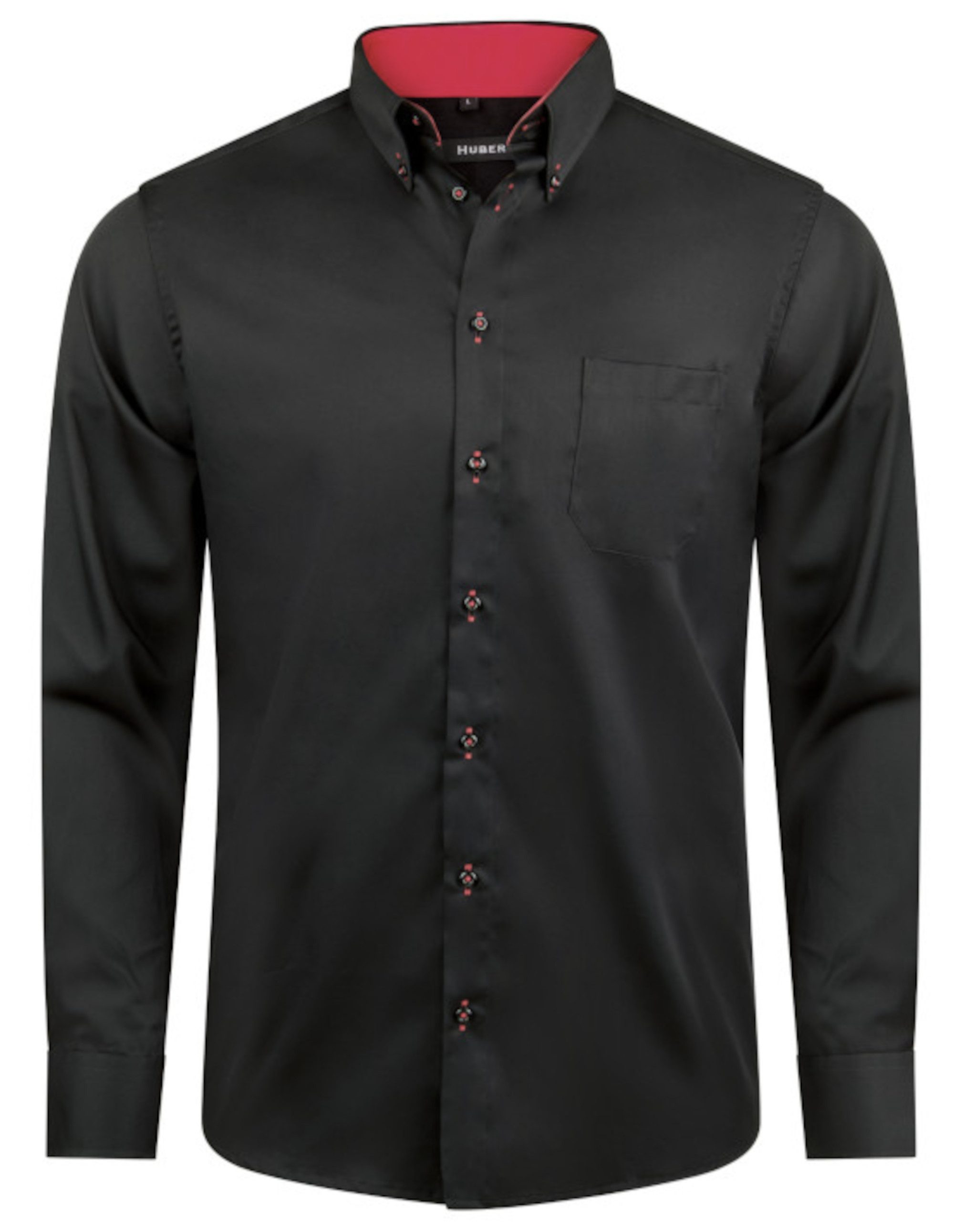 Huber Hemden Langarmhemd HU-0098 Button-Down Kragen, günstig online kaufen