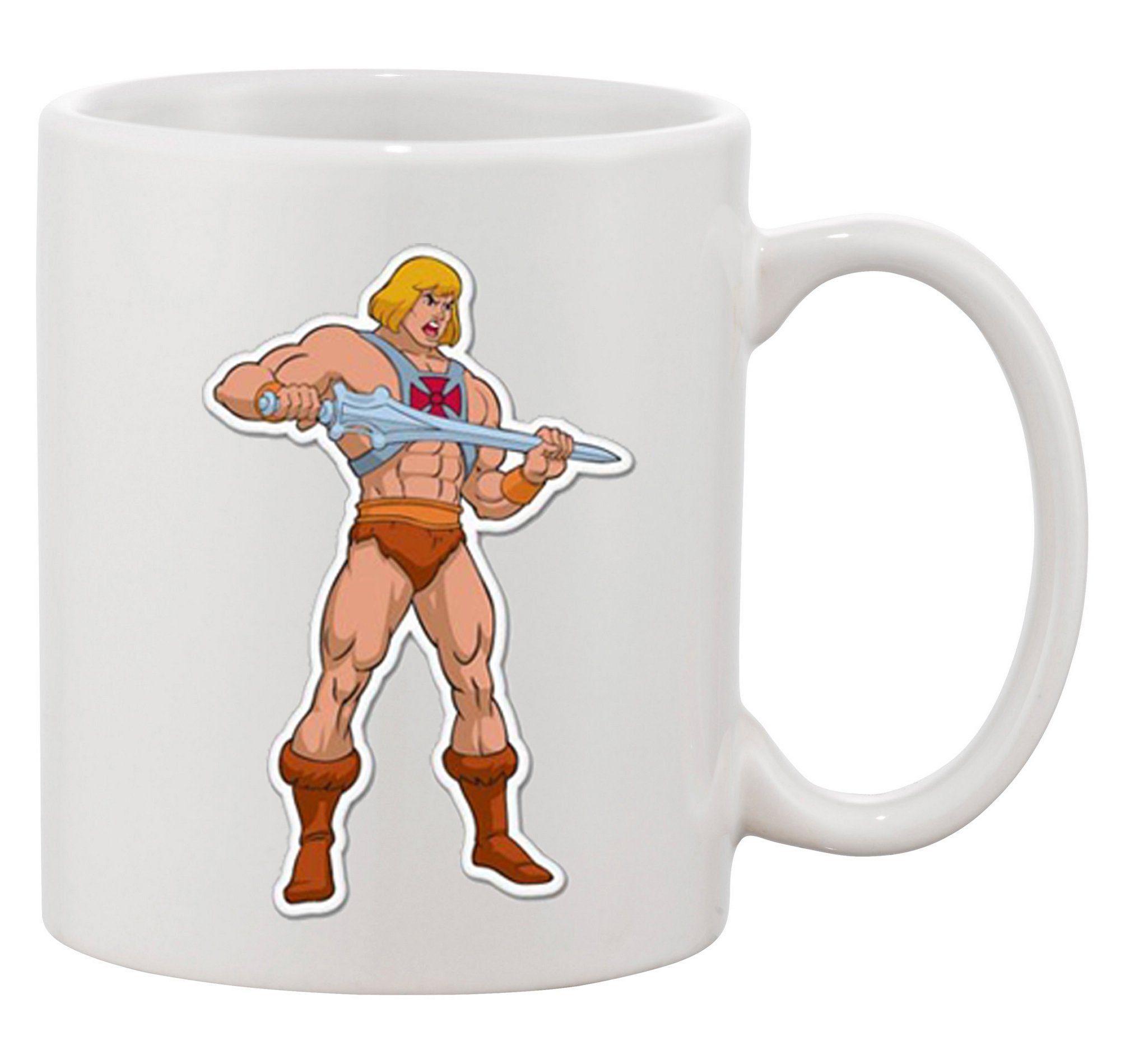 Keramik, Weiss Blondie Universe He-Man Schwarz & MotU und The in (600ml) Weiß, Tasse Brownie Masters Spühlmaschinenfest of XXL