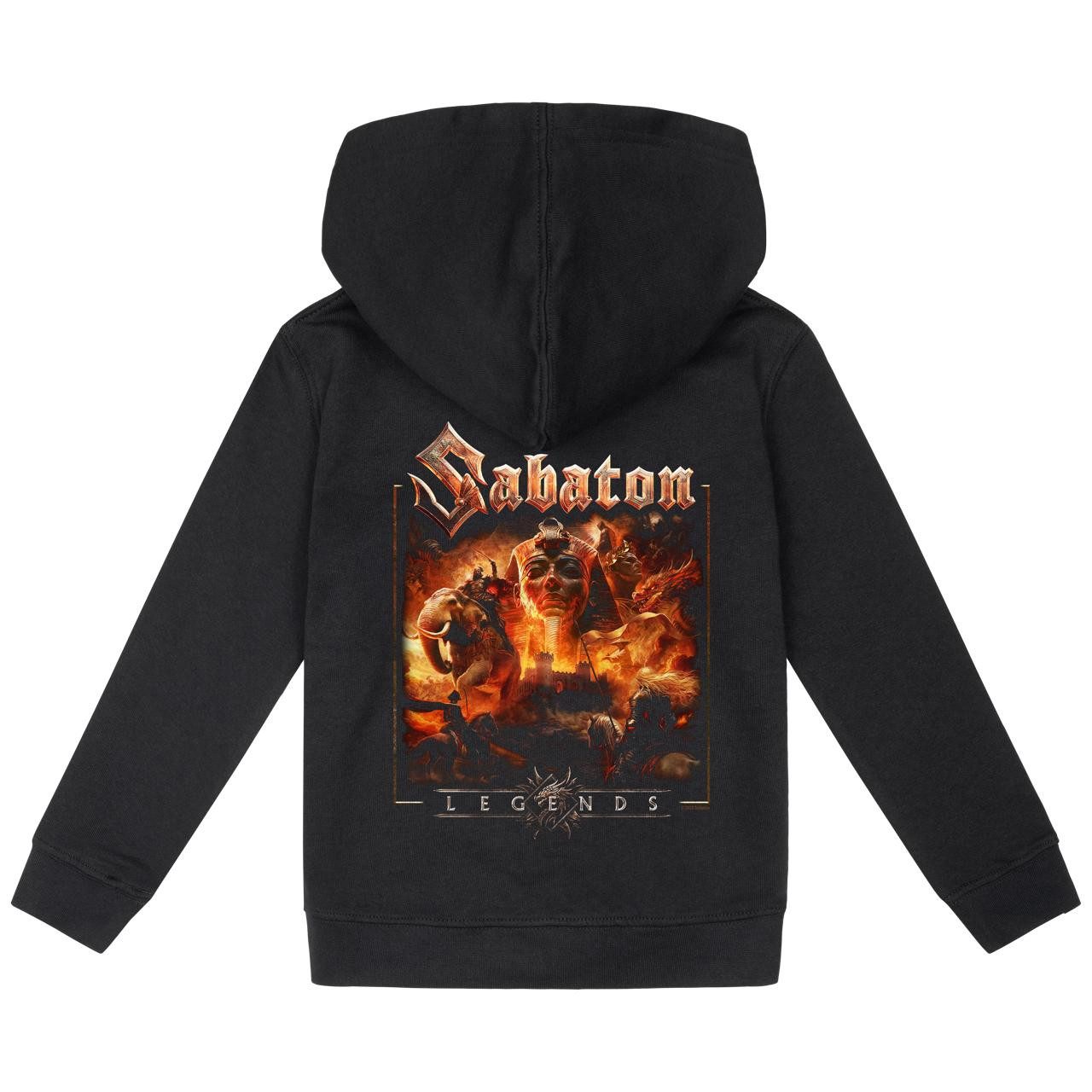 Metal Kids Kapuzensweatjacke mit Sabaton (Legends) Aufdruck für Kinder (2–14 J)