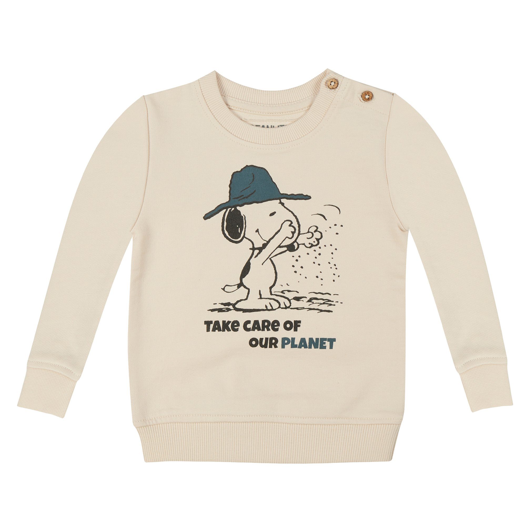 ONOMATO! Sweatshirt Peanuts Snoopy Baby Jungen Mädchen Sweatshirt Cradle to Cradle