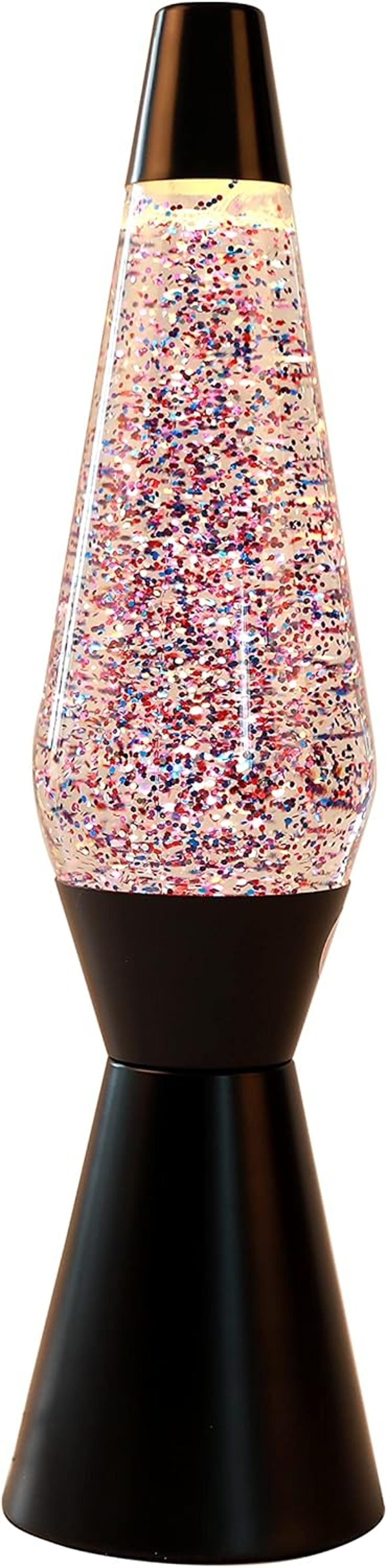 I-TOTAL Lavalampe I-TOTAL® Lavalampe Magie Einzigartiges für Ihr Zuhause schwarz Glitzer