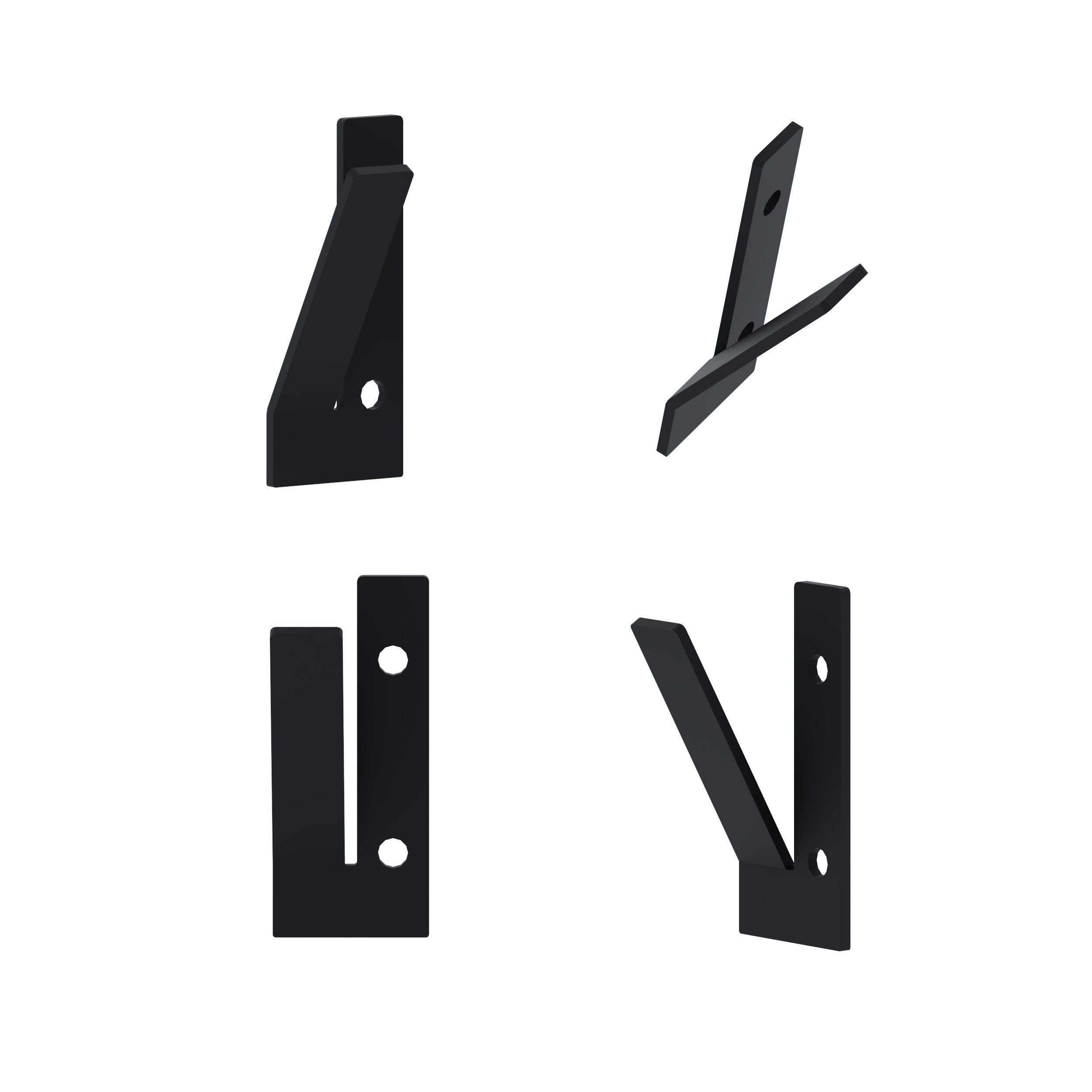 Decortie Настенные крючки NORA, Badezimmer, Küche, Flur, (3-St., 1 St., 3 St), METALL WANDHAKEN EINZELN UND DREIFACH