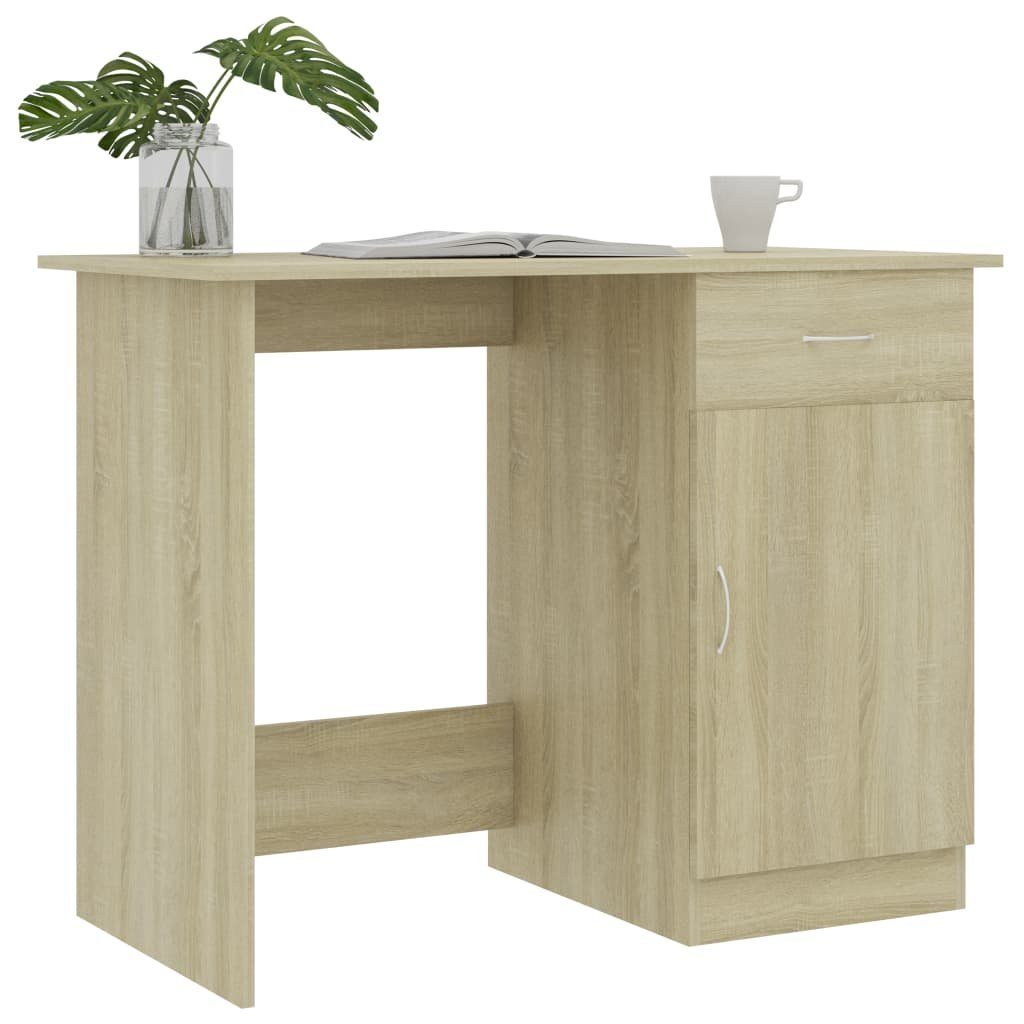 Eiche vidaXL Holzwerkstoff Sonoma-Eiche Schreibtisch Schreibtisch | 100x50x76 cm Sonoma Eiche Sonoma