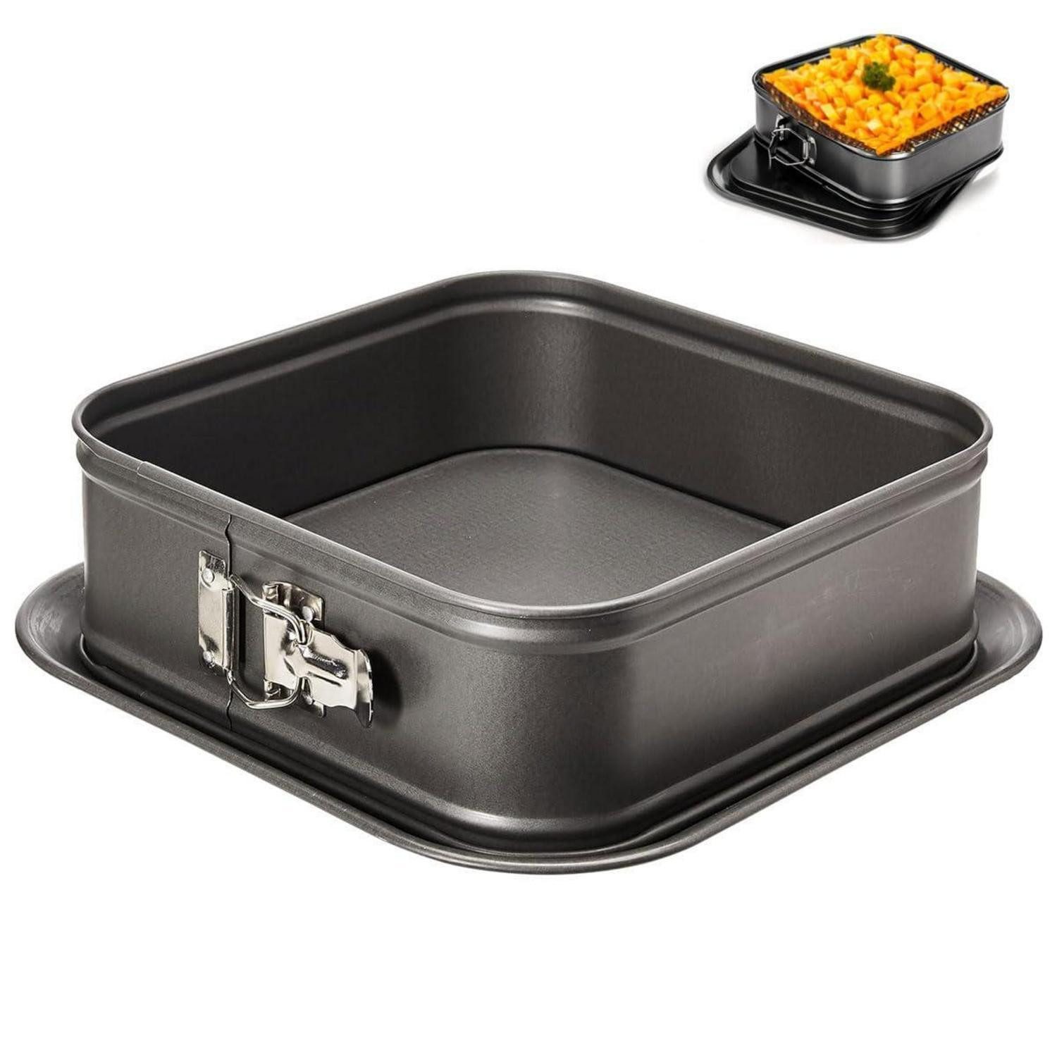 LuxusKollektion Springform Backform Rechteckig 24x24cm Antihaft Abnehmbarer Boden, (1-tlg)