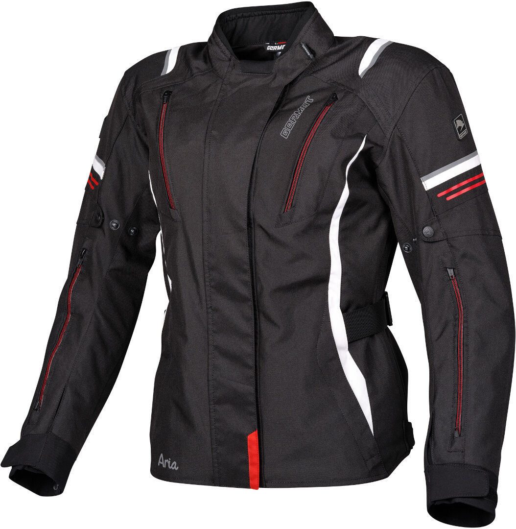 Germot Motorradjacke Aria wasserdichte Damen Motorrad Textiljacke herausnehmbares Innenfutter,wasserdicht