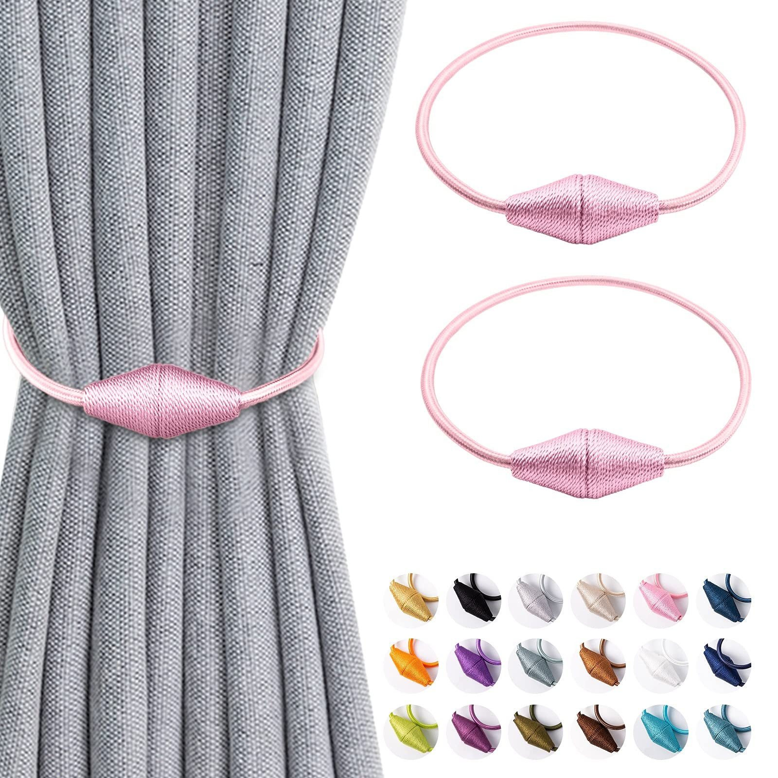 Agger Raffhalter Magnetische Vorhang Raffhalter 2 Stück, Vorhang Raffhalter Schnallen, (2-tlg), Holdbacks Halter Haken Clip für Zuhause Schlafzimmer Büro