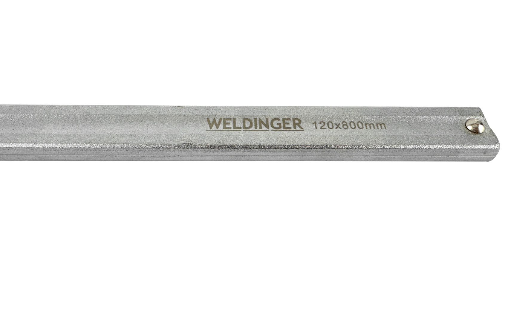 WELDINGER Schraubzwinge Schlosser-Schraubzwinge 120x800 mm Stahl geschmiedet Knebelgriff, (1 St), 120 x 800 mm, Knebelgriff für große Spannkräfte