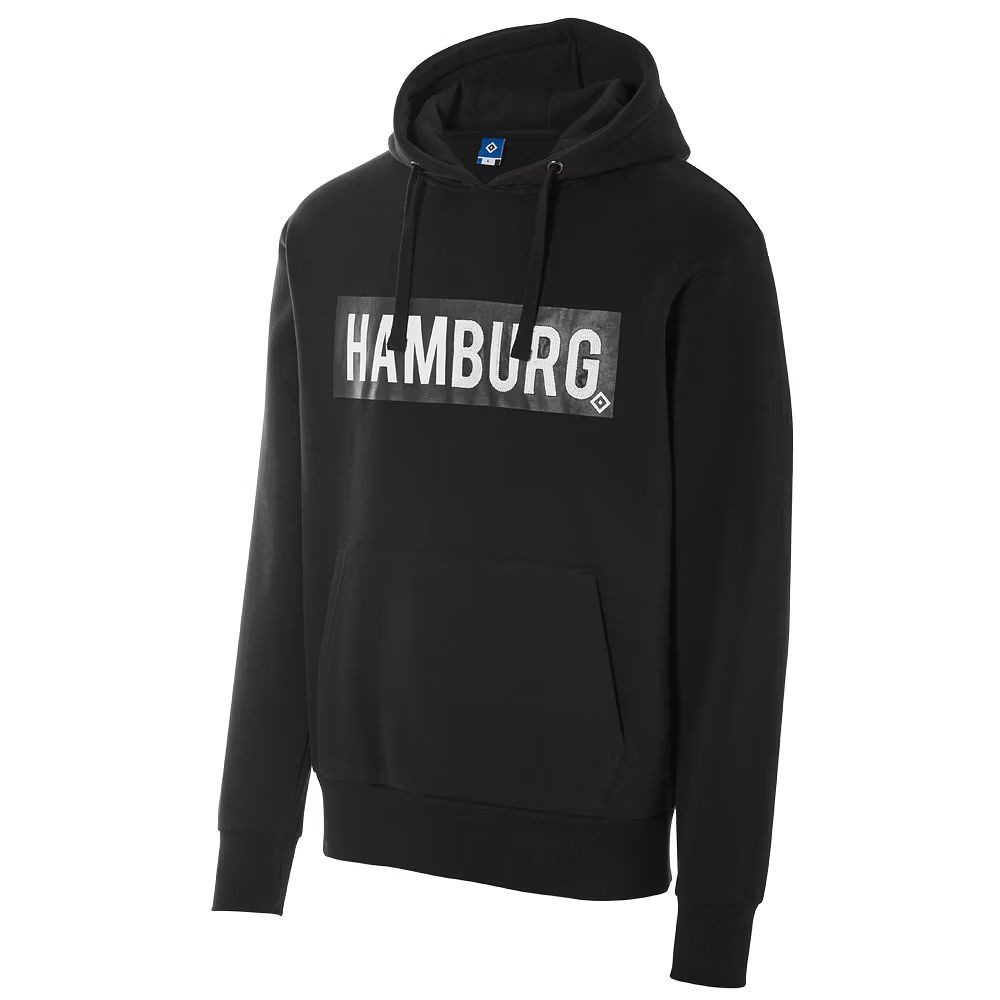 HSV Kapuzenpullover HSV Kapuzenpullover "Sönke" Hamburg-Schriftzug - schwarz Maximal bei 30° Waschen