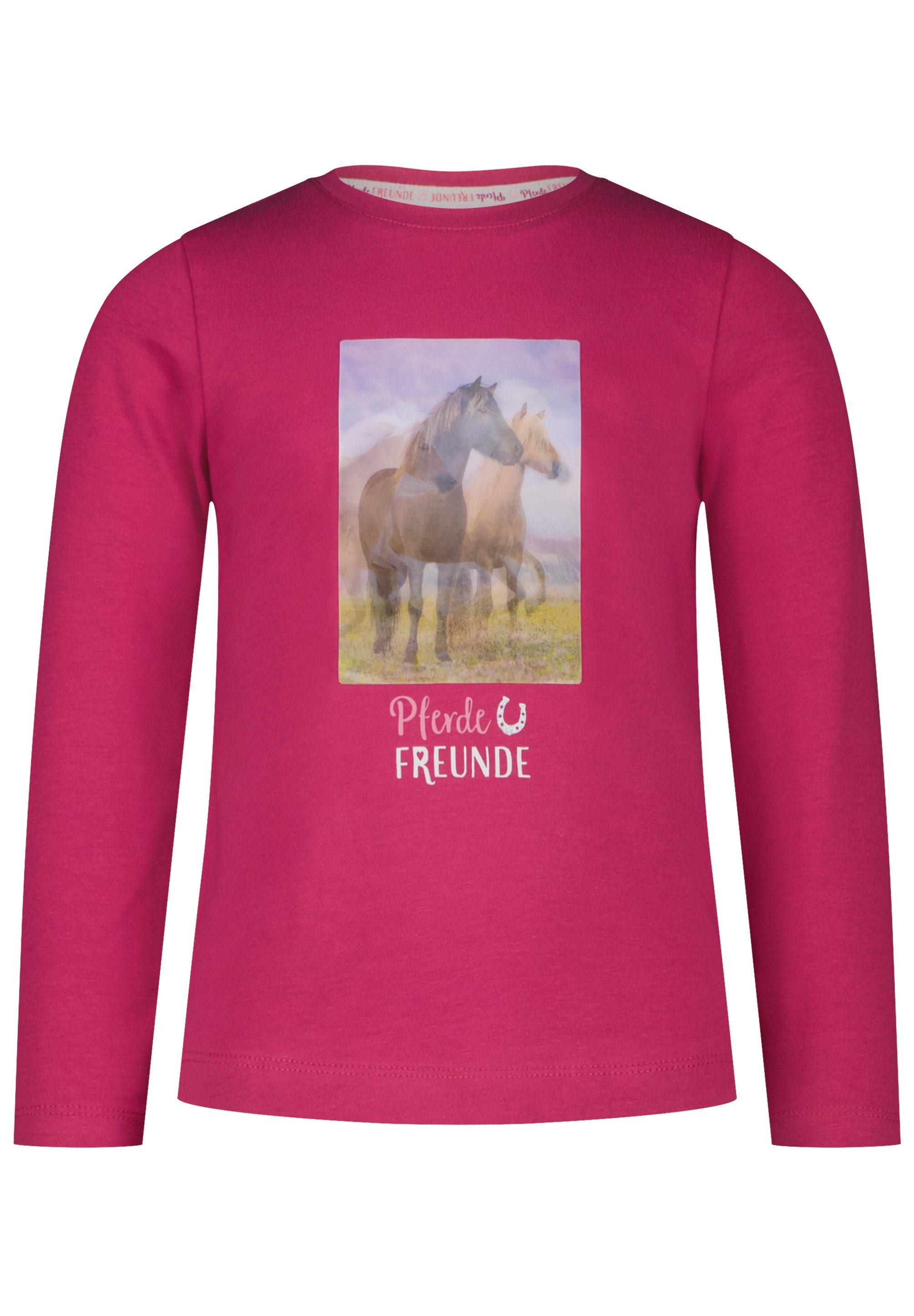 SALT AND PEPPER T-Shirt Girls LS Hologram Horse (1-tlg)