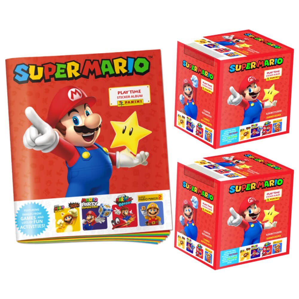 PANINI SUPER MARIO PLAY TIME 2023 FULL COMPLETE ALBUM 176 STICKERS -  PORTUGAL ED