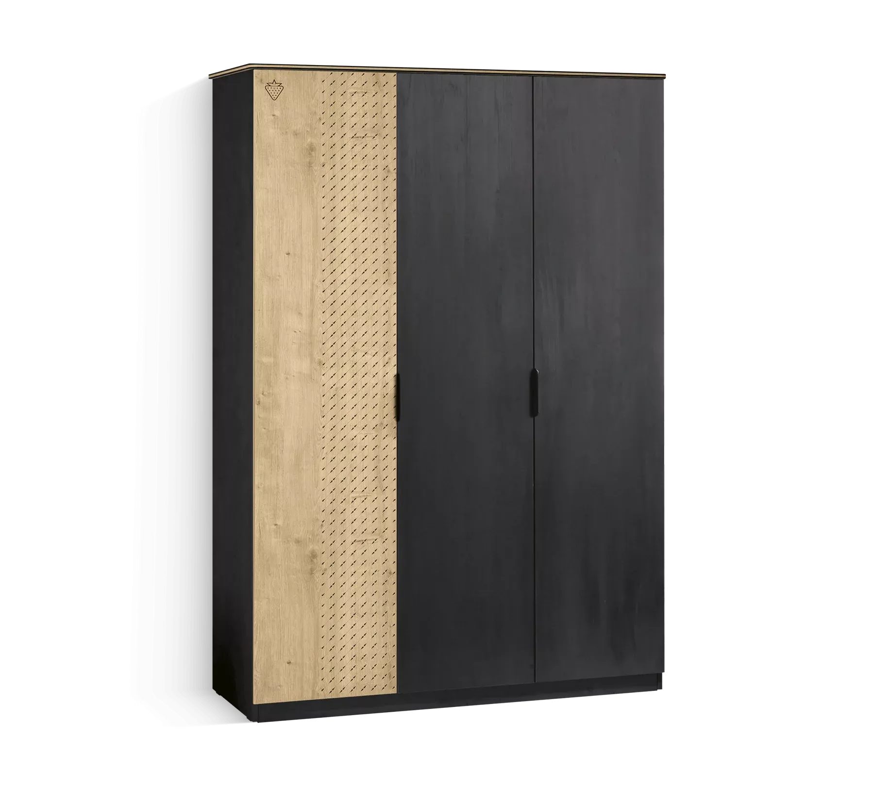 Möbel-Zeit Kleiderschrank LINE, schwarz