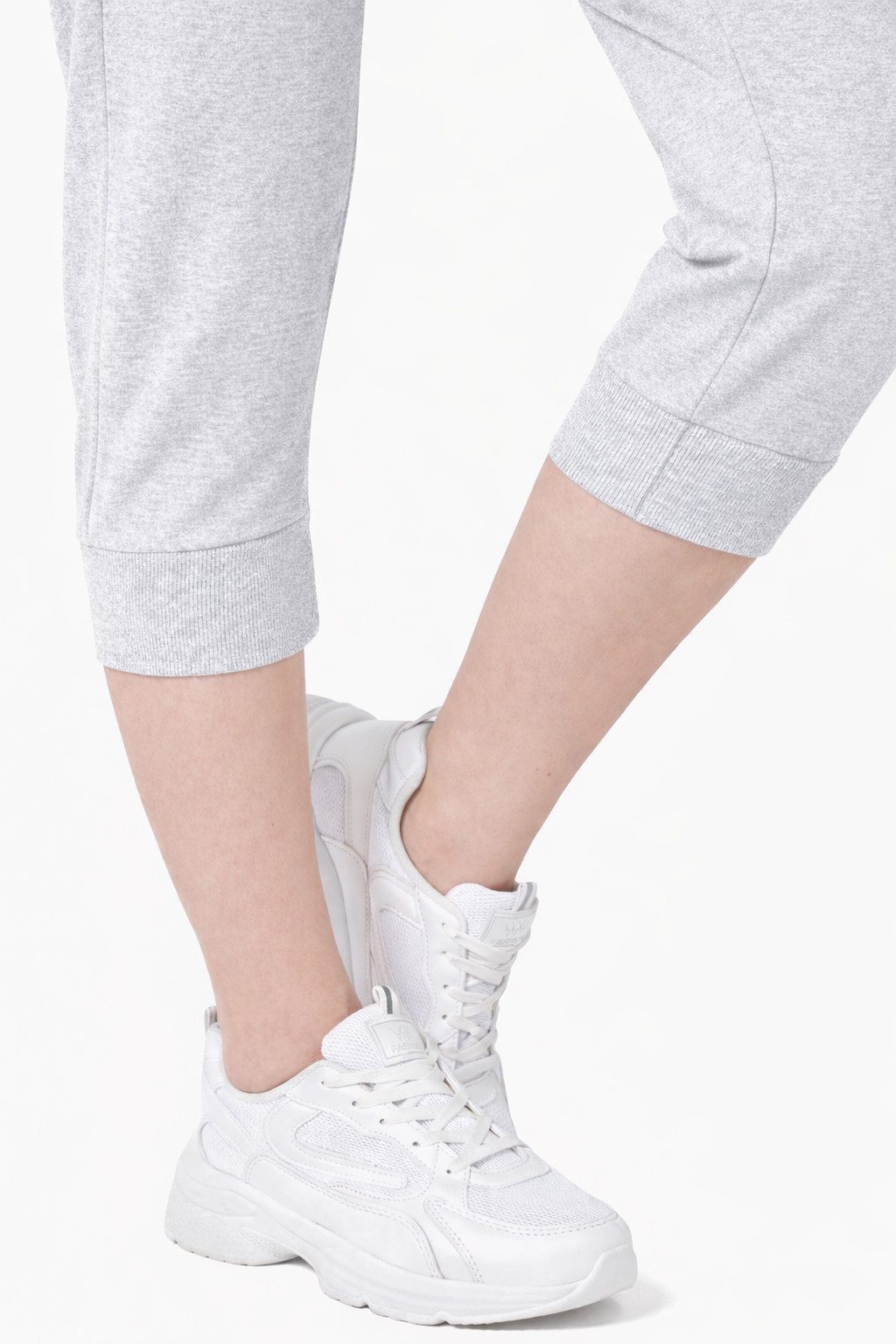 ROSS CAMP 3/4-Hose Damen - Jogginghose mit Kordelzug, Sporthose, Caprihose mit Elastikbund, bequem, Baumwollmix, atmungsaktiv – Bild 5 von 5