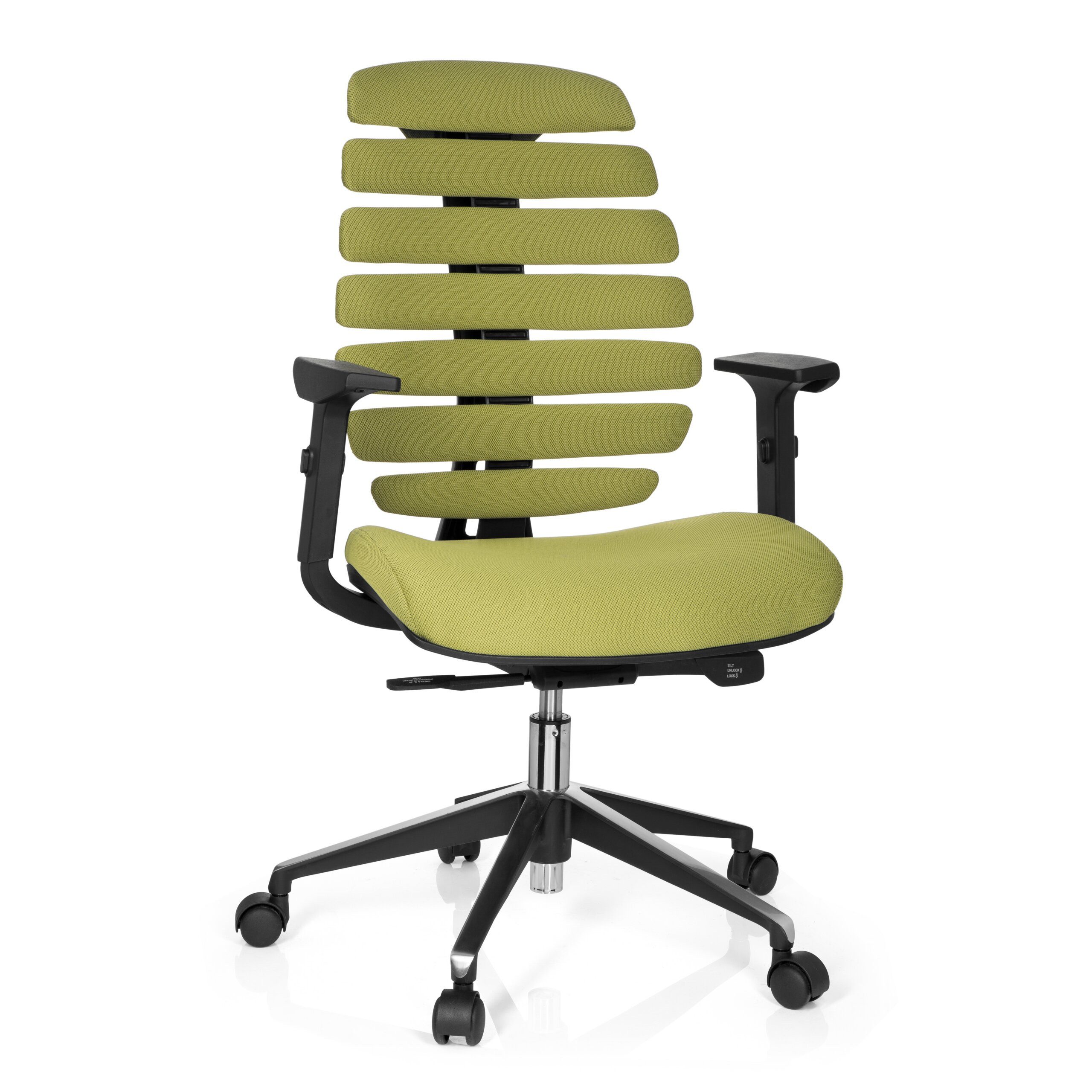 hjh OFFICE Drehstuhl Profi Bürostuhl Ergo Line Ii Stoff mit Armlehnen (1 St), Ergonomischer Chefsessel, Schreibtischstuhl höhenverstellbar