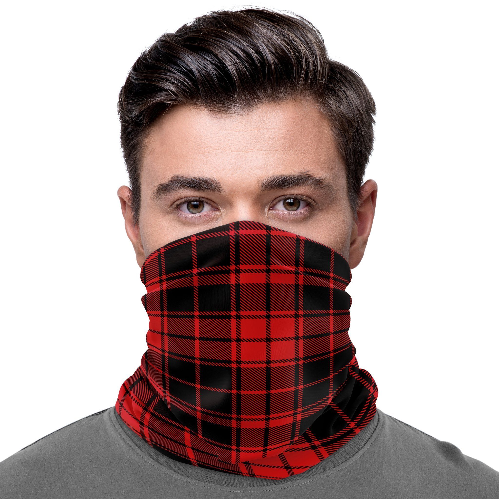 Maskworld Verkleidungsmaske Schlauchschal Holzfäller, Elastisches Halstuch günstig online kaufen