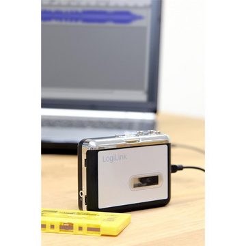 LogiLink UA0156 Digitales Aufnahmegerät (Kassetten-Digitalisierer, Konverter zu MP3, USB Anschluß für PC)