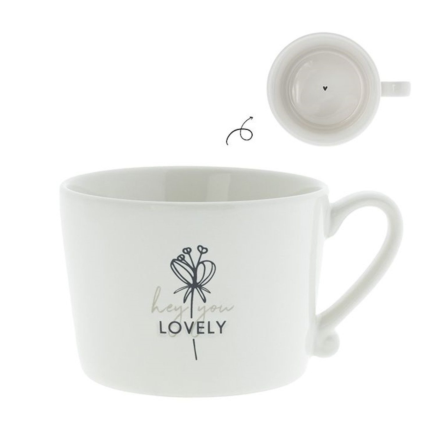 Tasse Schwarzes Herz